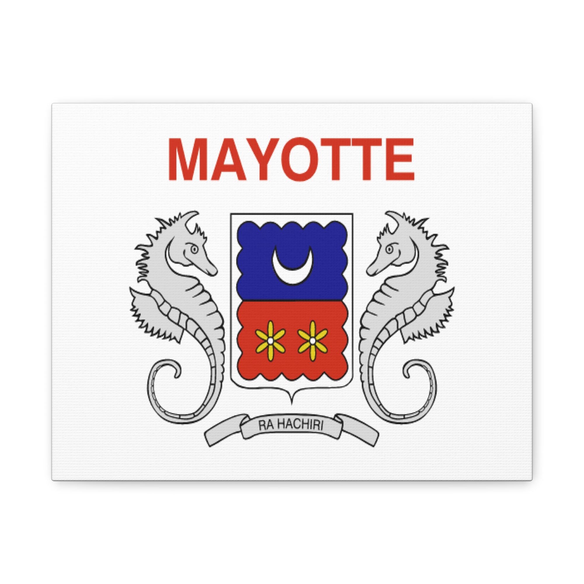 Mayotte Country Flag Canvas Vibrant Wall Art Unframed Home Decor-Express Your Love Gifts