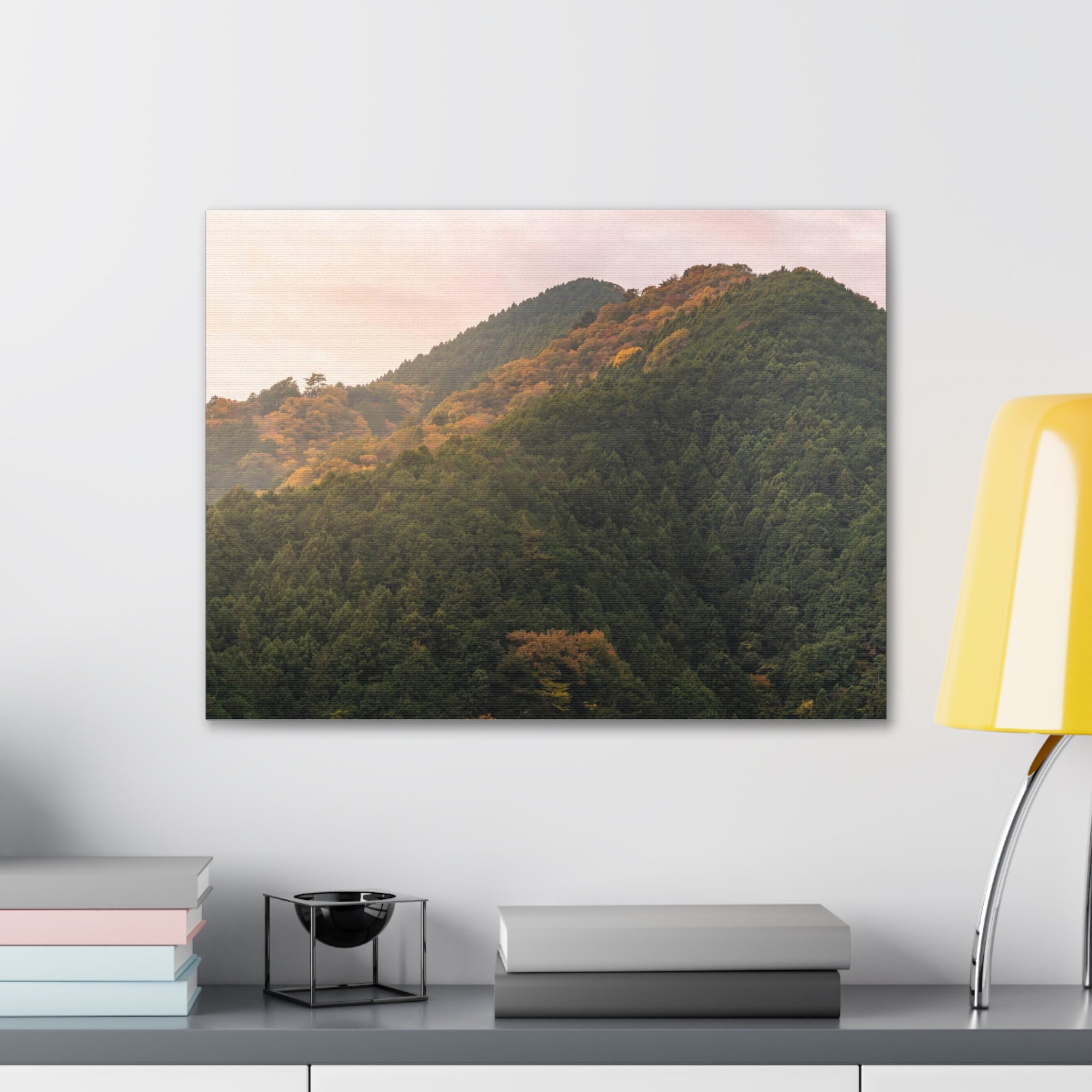 Beautiful Golden MountainsNature Wilderness Photography Canvas Wall Art for Home Decor Ready-to-Hang-Express Your Love Gifts