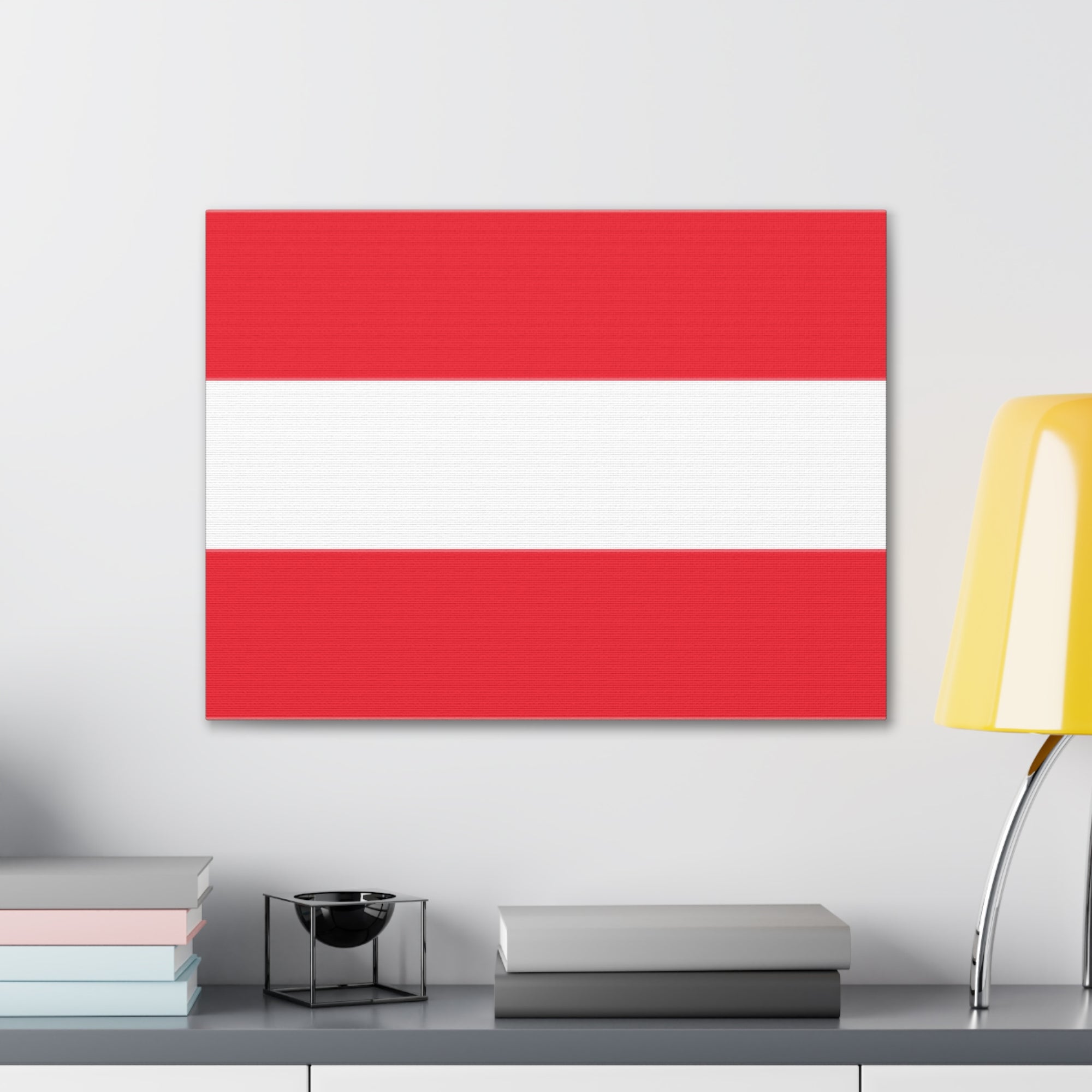 Austria Country Flag Canvas Vibrant Wall Art Unframed Home Decor-Express Your Love Gifts