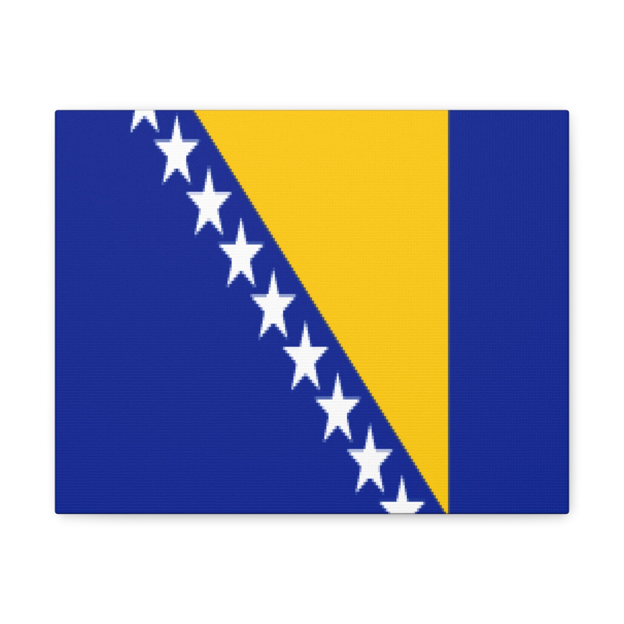 Bosnia and Herzegovina Country Flag Canvas Vibrant Wall Art Unframed Home Decor-Express Your Love Gifts