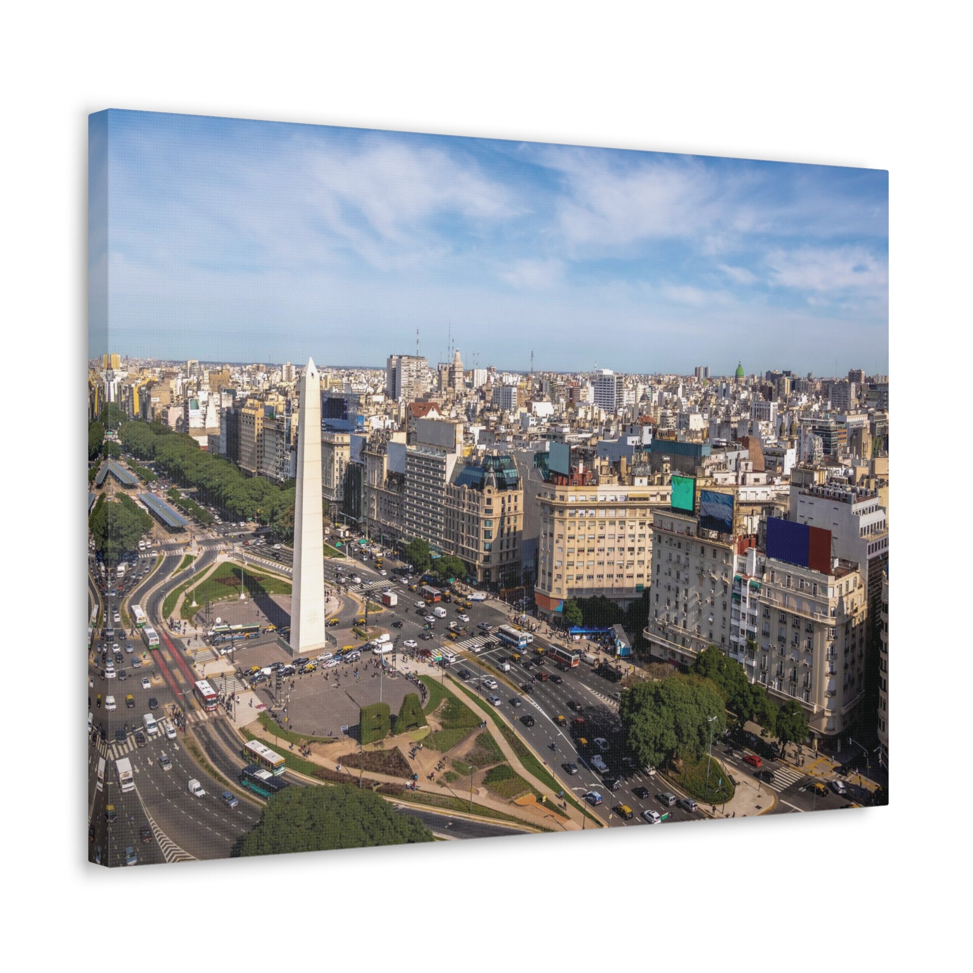 Buenos Aires Daytime Skyline Canvas Artwork High-Quality Breathtaking Stunning Cityscape for Home Decor Ready to Hang-Express Your Love Gifts