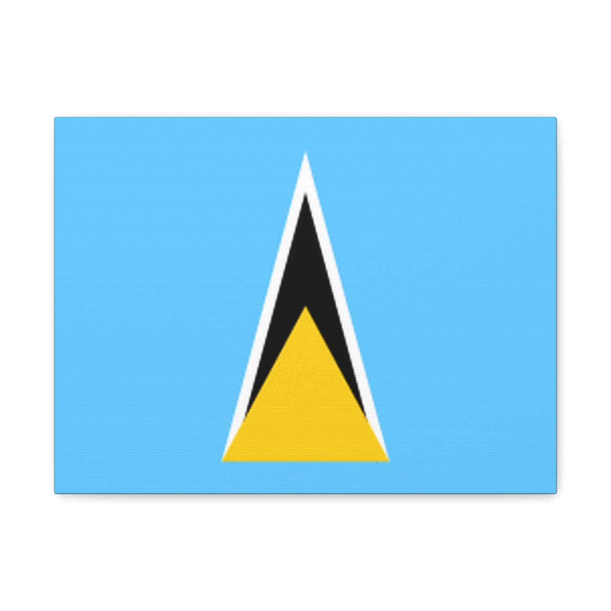 Saint Lucia Country Flag Canvas Vibrant Wall Art Unframed Home Decor-Express Your Love Gifts