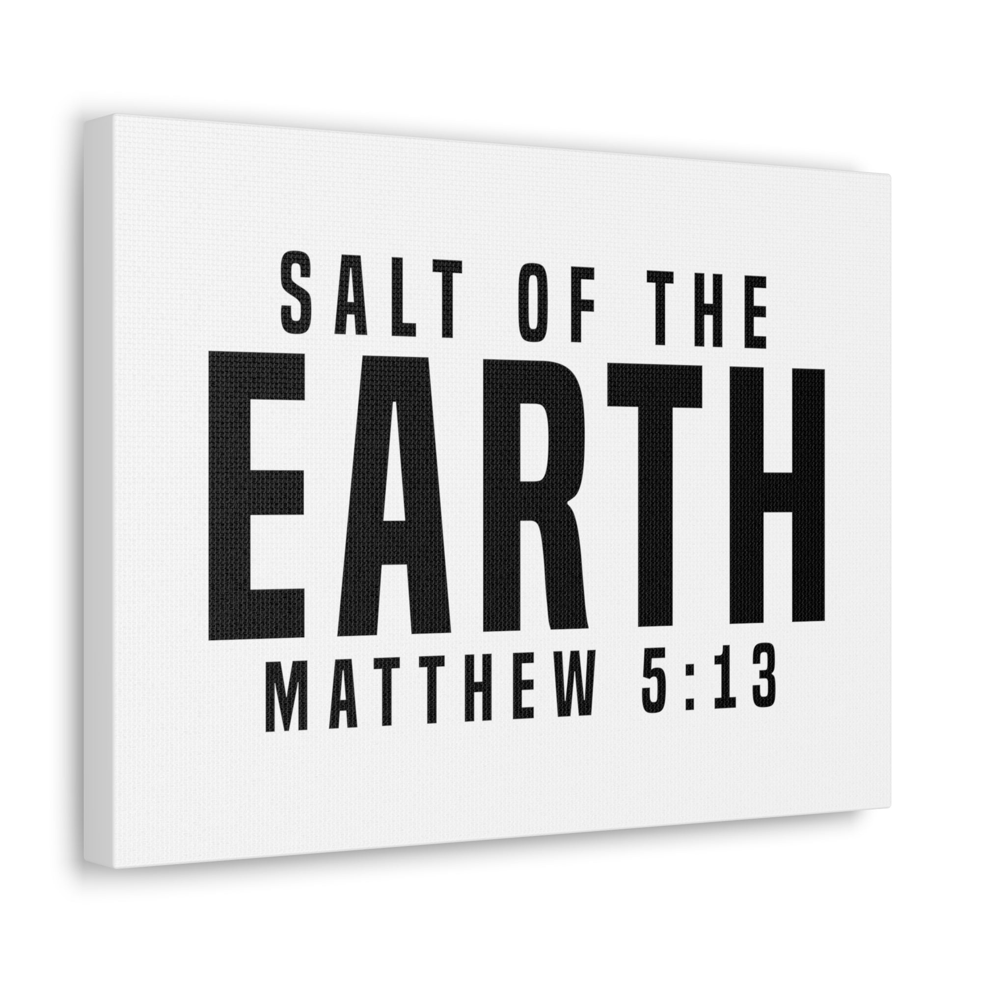 Scripture Walls Matthew 5:13 Salt of the Earth Bible Verse Canvas Christian Wall Art Ready to Hang Unframed-Express Your Love Gifts