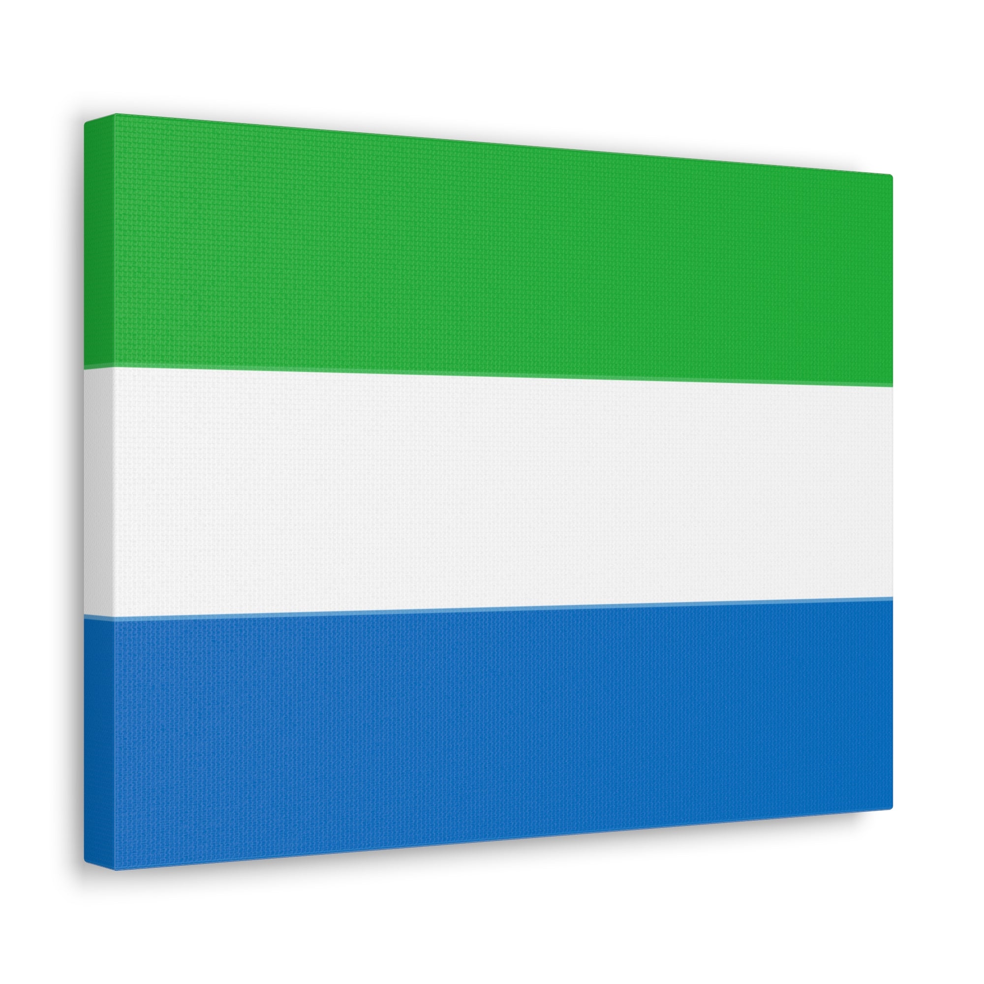 Sierra Leone Country Flag Canvas Vibrant Wall Art Unframed Home Decor-Express Your Love Gifts