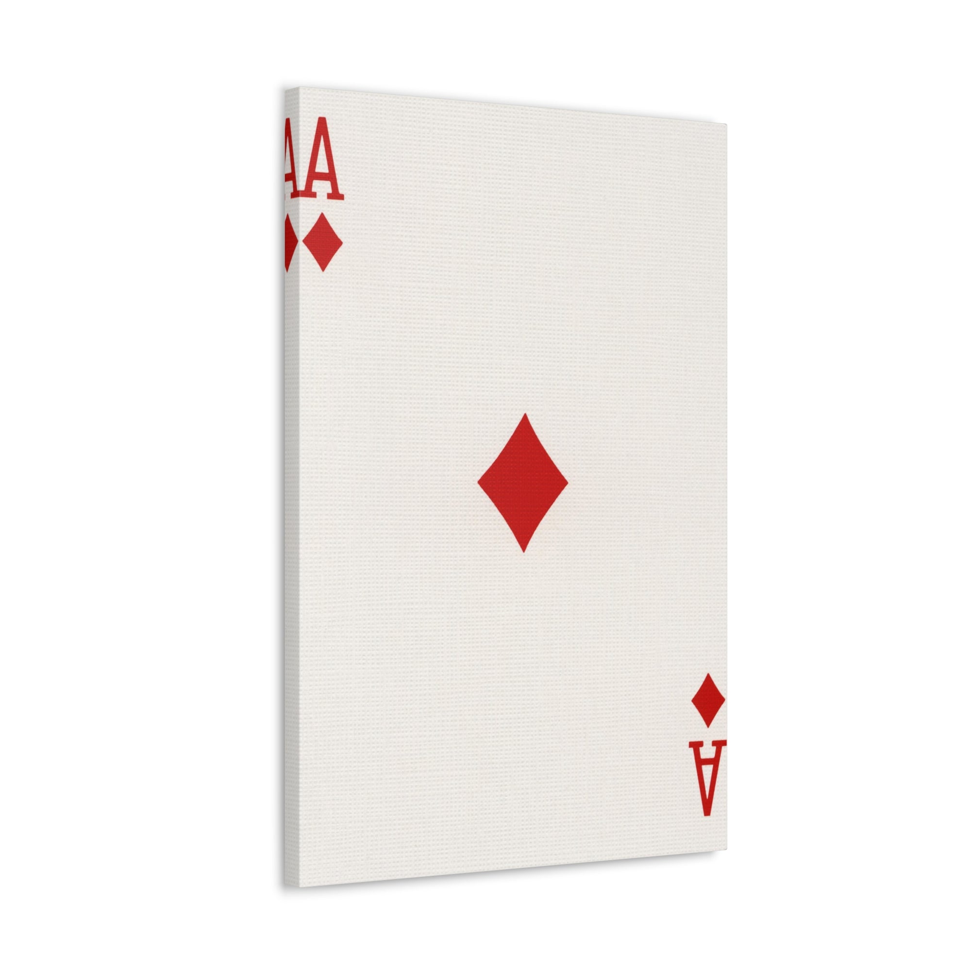 Ace Of Diamonds Playing Card Canvas Wall Art for Home Decor Ready-to-Hang-Express Your Love Gifts