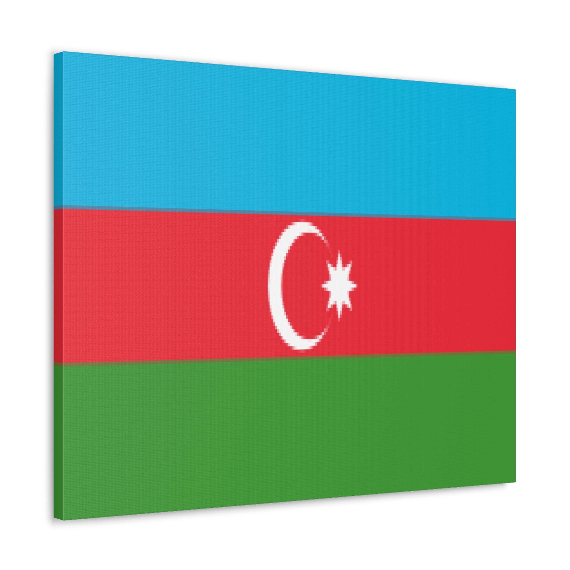 Azerbaijan Country Flag Canvas Vibrant Wall Art Unframed Home Decor-Express Your Love Gifts