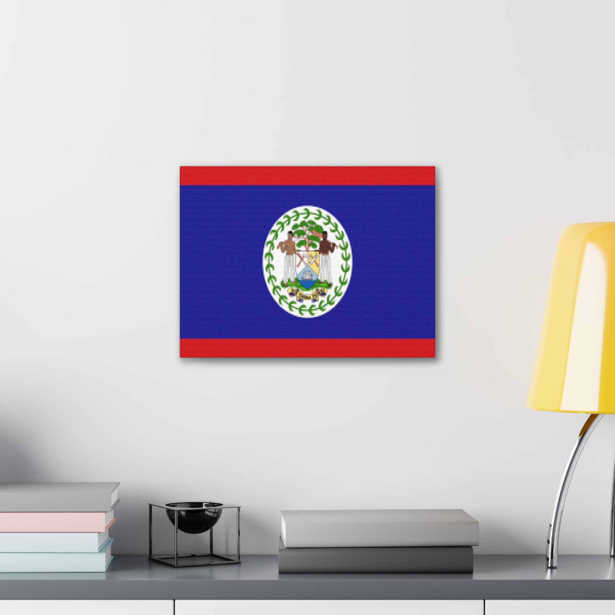 Belize Country Flag Canvas Vibrant Wall Art Unframed Home Decor-Express Your Love Gifts