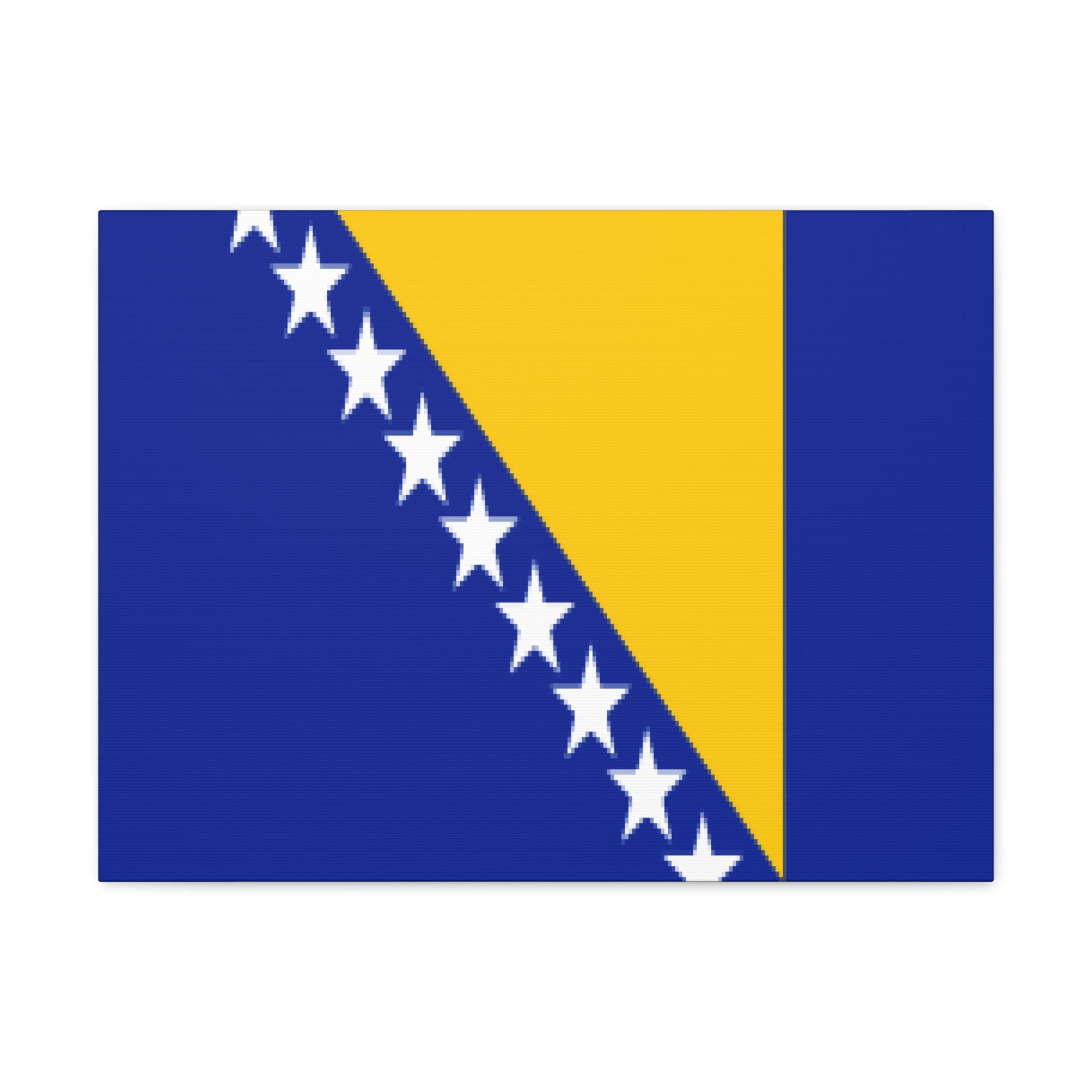 Bosnia and Herzegovina Country Flag Canvas Vibrant Wall Art Unframed Home Decor-Express Your Love Gifts