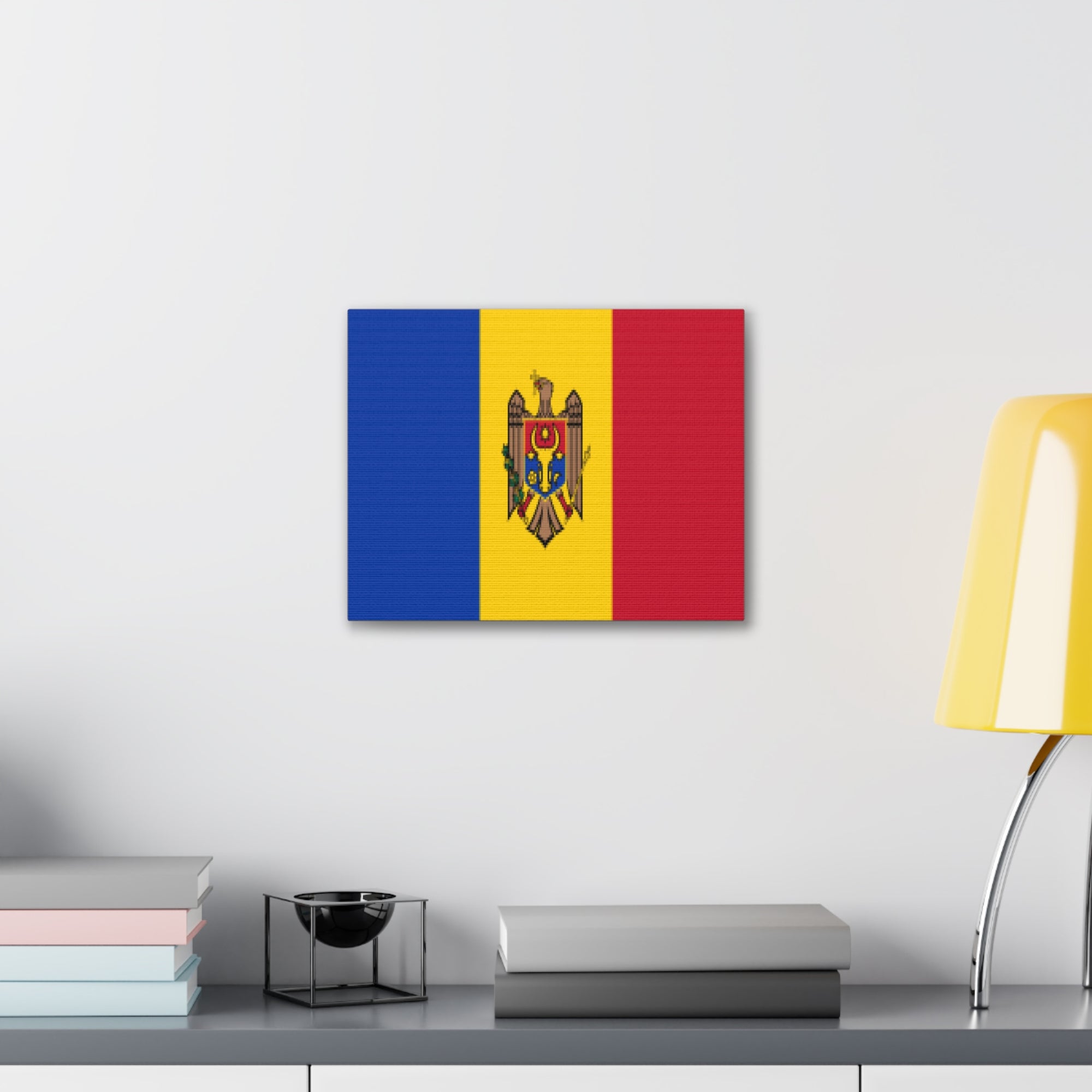 Moldova Country Flag Canvas Vibrant Wall Art Unframed Home Decor-Express Your Love Gifts