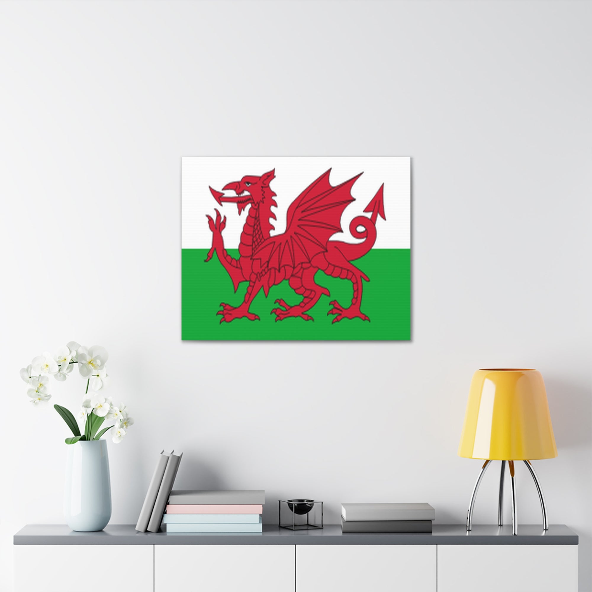 Wales Country Flag Canvas Vibrant Wall Art Unframed Home Decor-Express Your Love Gifts