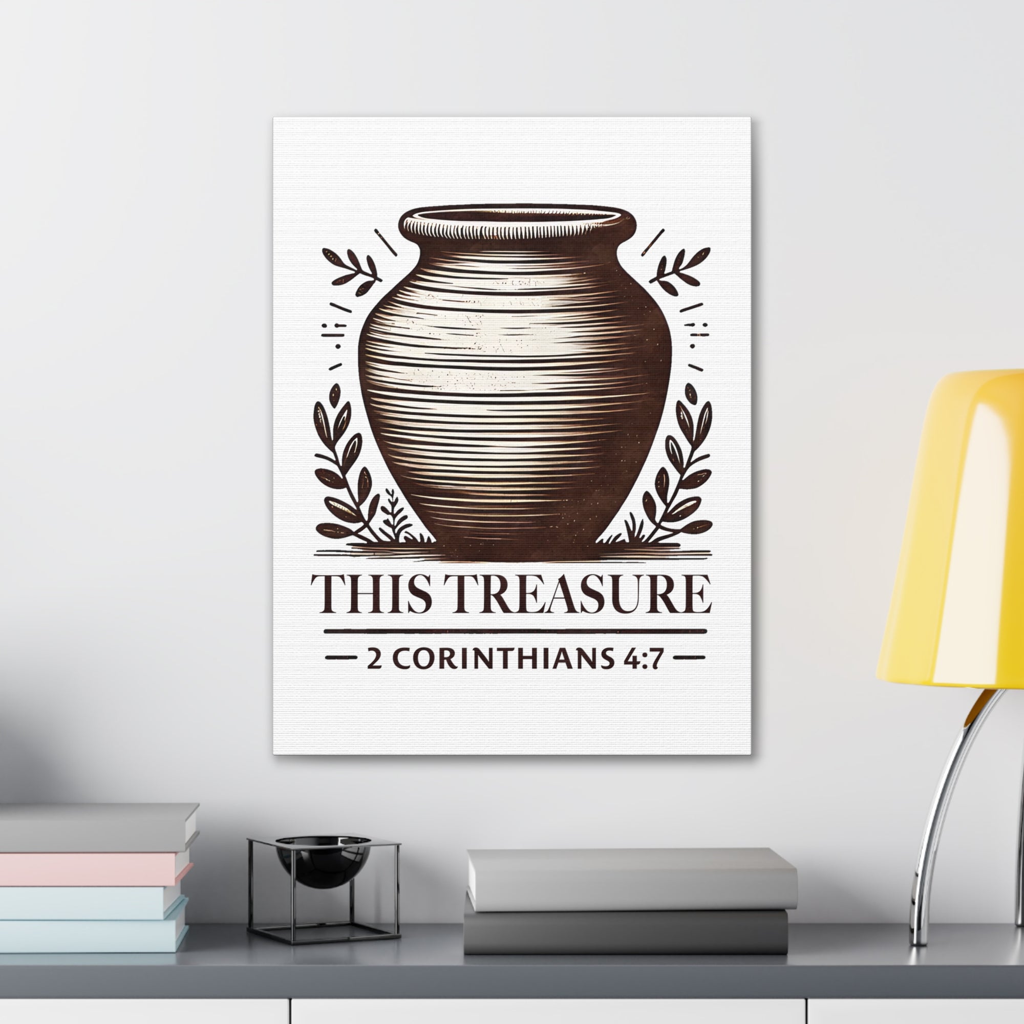 Scripture Walls 2 Corinthians 4:7 This Treasure Bible Verse Canvas Christian Wall Art Ready to Hang Unframed-Express Your Love Gifts