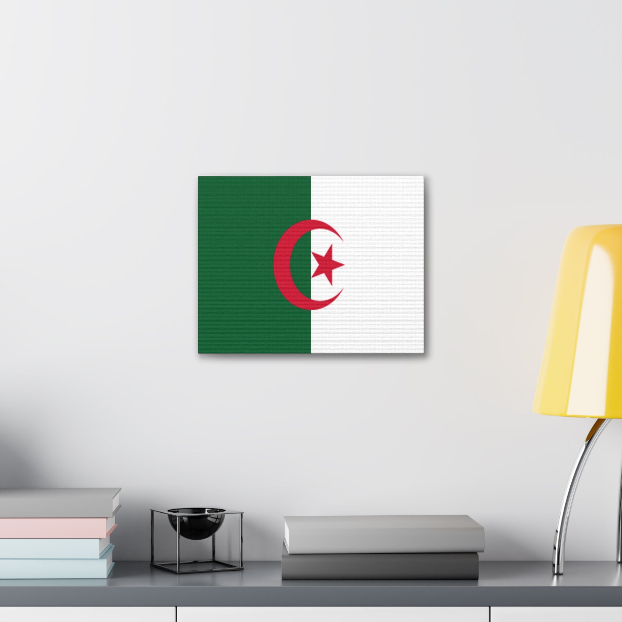 Algeria Country Flag Canvas Vibrant Wall Art Unframed Home Decor-Express Your Love Gifts