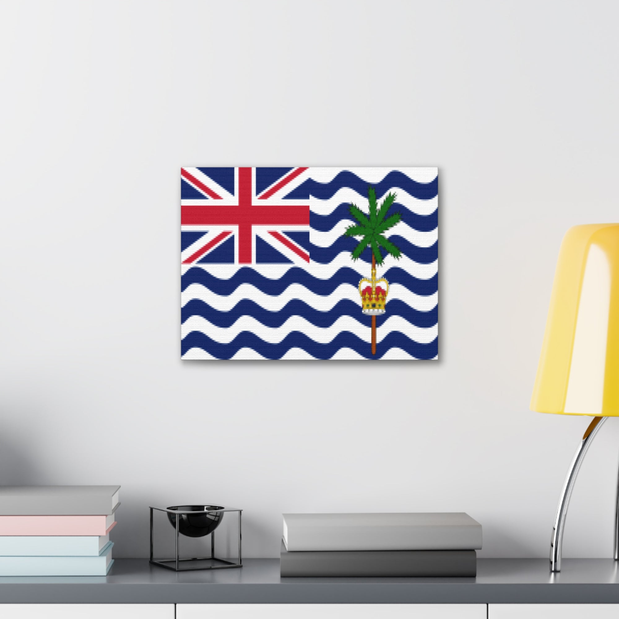 British Indian Ocean Territory Country Flag Canvas Vibrant Wall Art Unframed Home Decor-Express Your Love Gifts