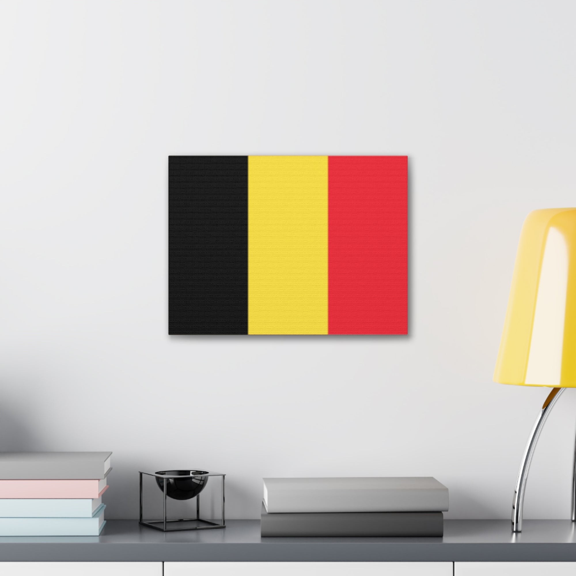 Belgium Country Flag Canvas Vibrant Wall Art Unframed Home Decor-Express Your Love Gifts