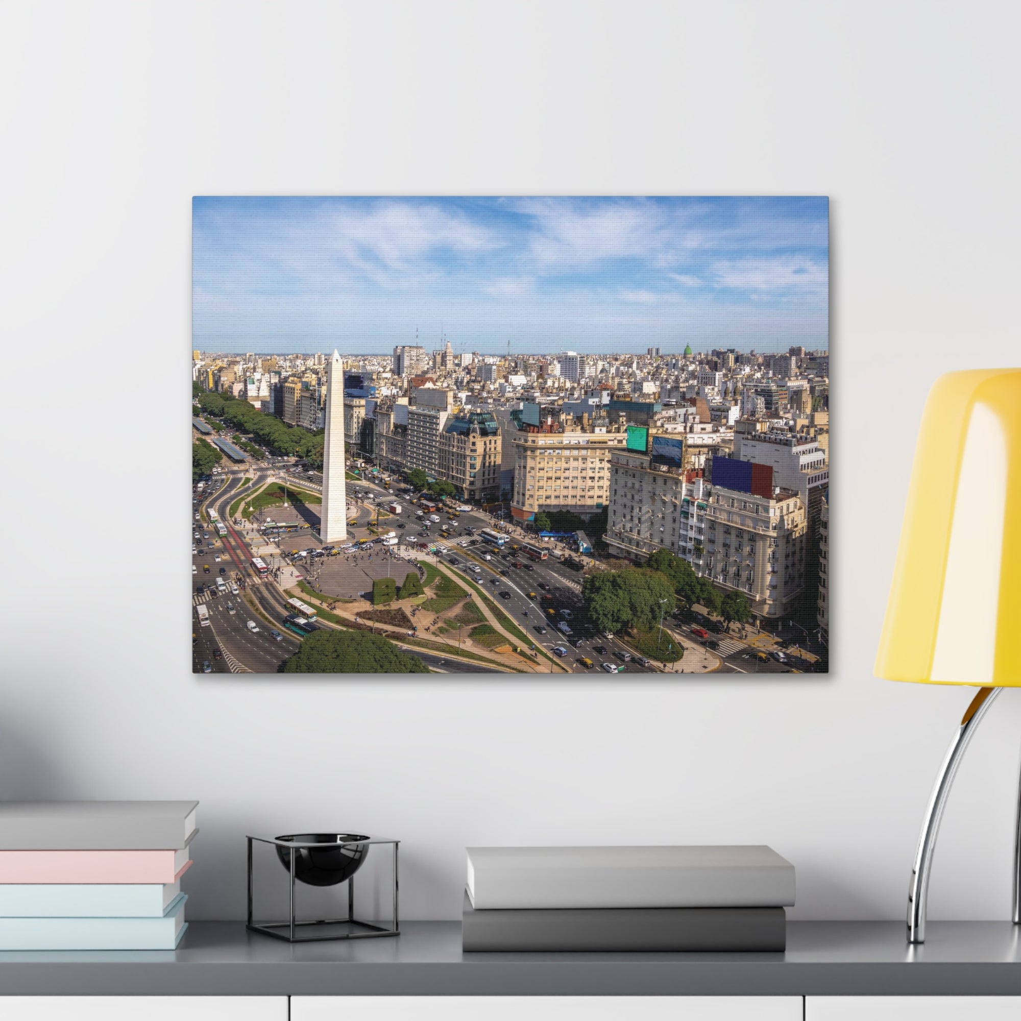 Buenos Aires Daytime Skyline Canvas Artwork High-Quality Breathtaking Stunning Cityscape for Home Decor Ready to Hang-Express Your Love Gifts