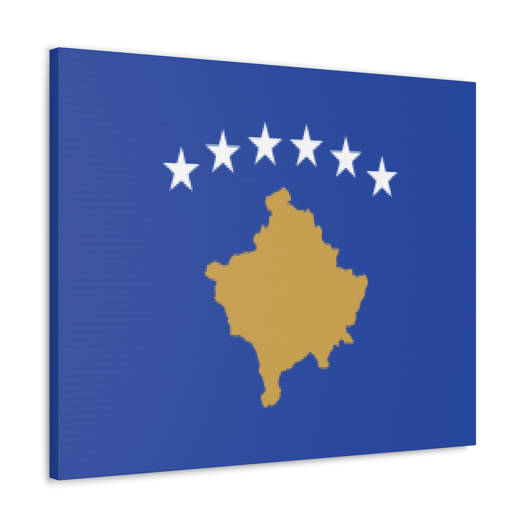 Kosovo Country Flag Canvas Vibrant Wall Art Unframed Home Decor-Express Your Love Gifts