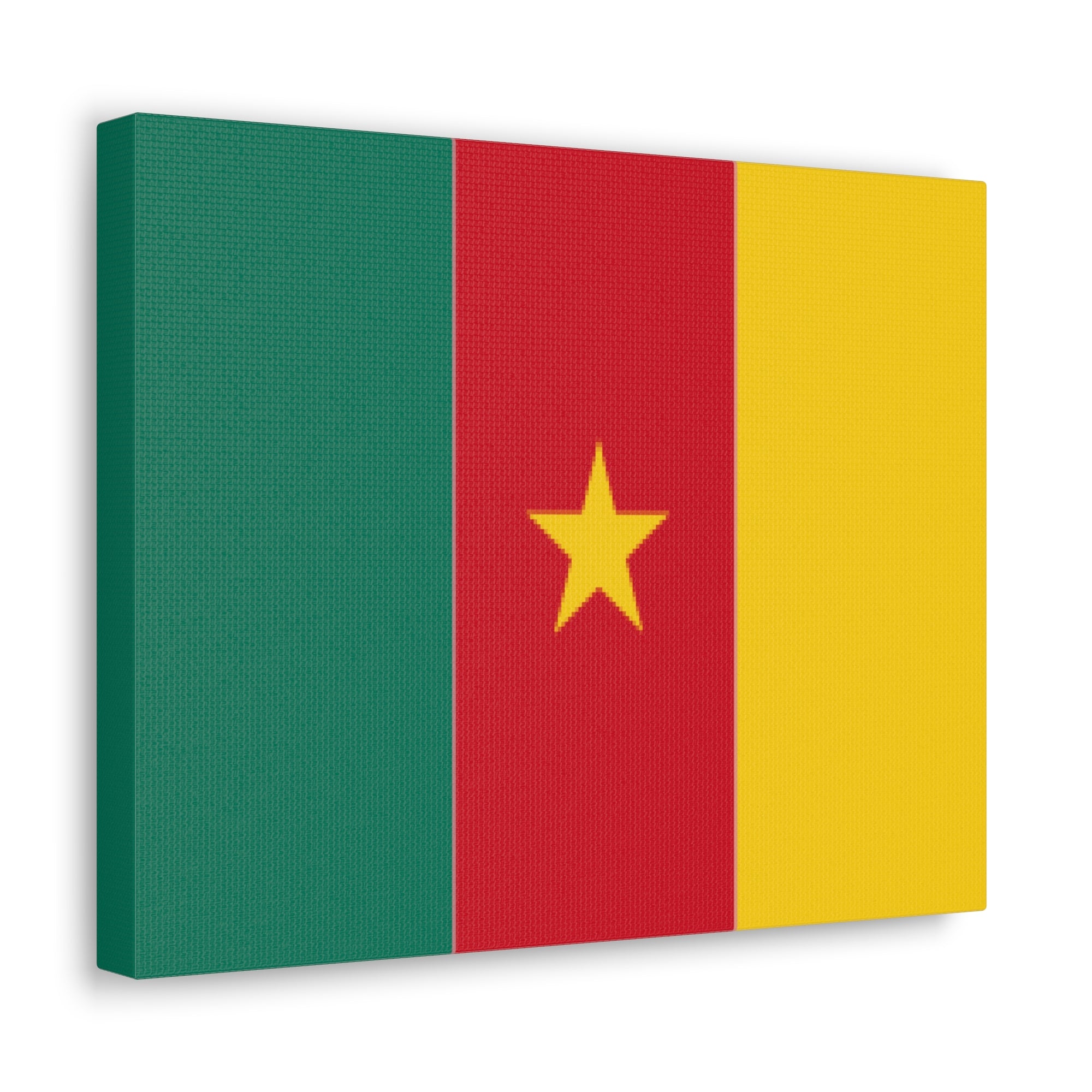 Cameroon Country Flag Canvas Vibrant Wall Art Unframed Home Decor-Express Your Love Gifts