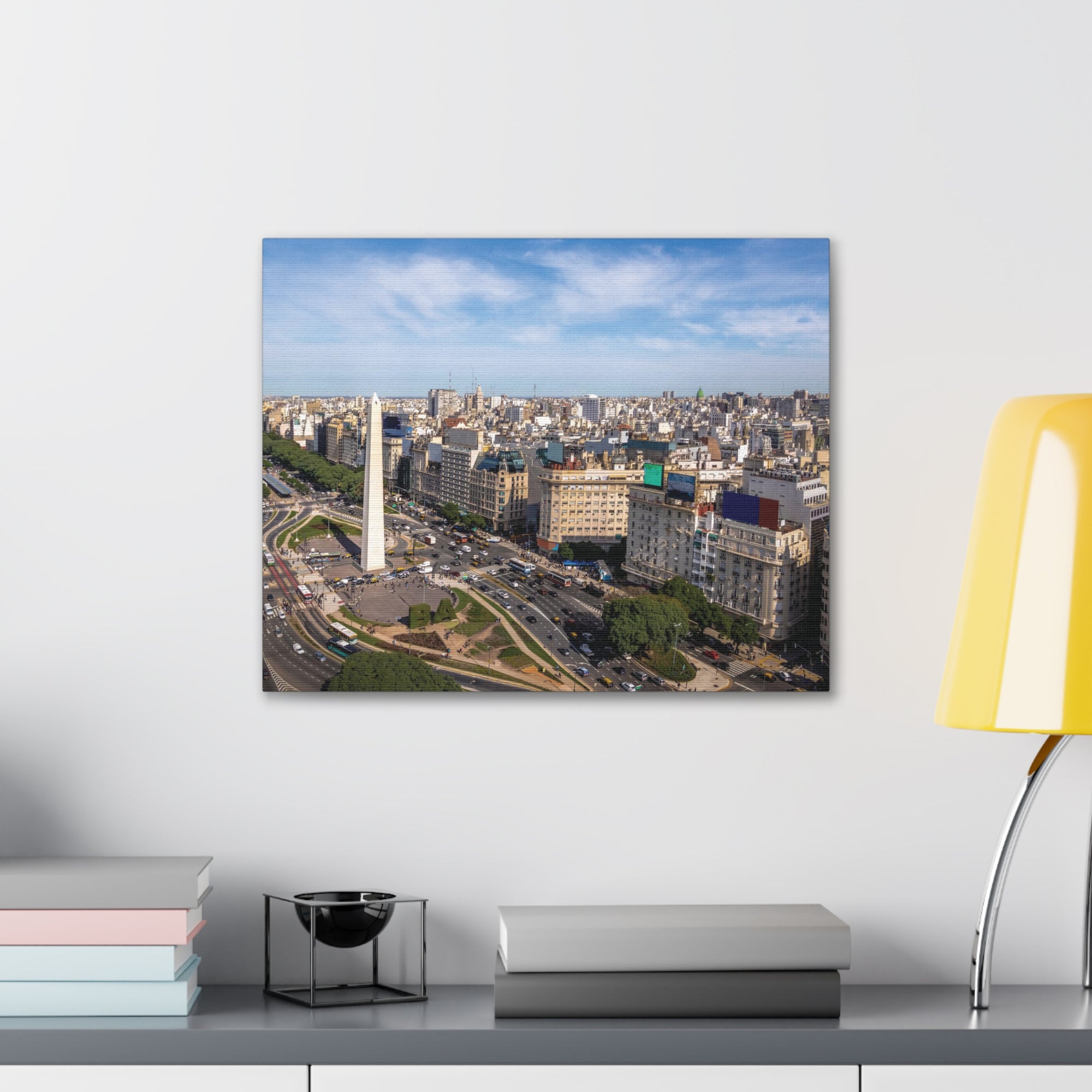 Buenos Aires Daytime Skyline Canvas Artwork High-Quality Breathtaking Stunning Cityscape for Home Decor Ready to Hang-Express Your Love Gifts