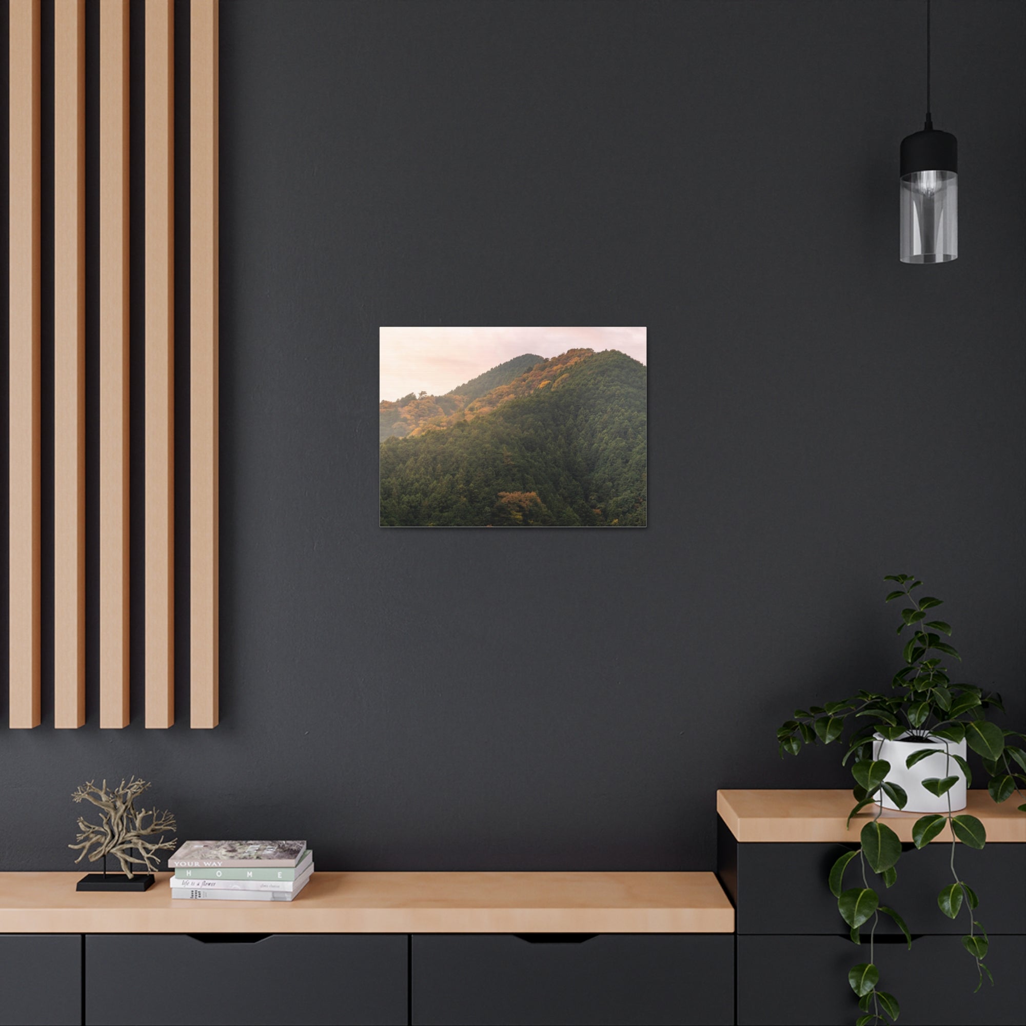 Beautiful Golden MountainsNature Wilderness Photography Canvas Wall Art for Home Decor Ready-to-Hang-Express Your Love Gifts