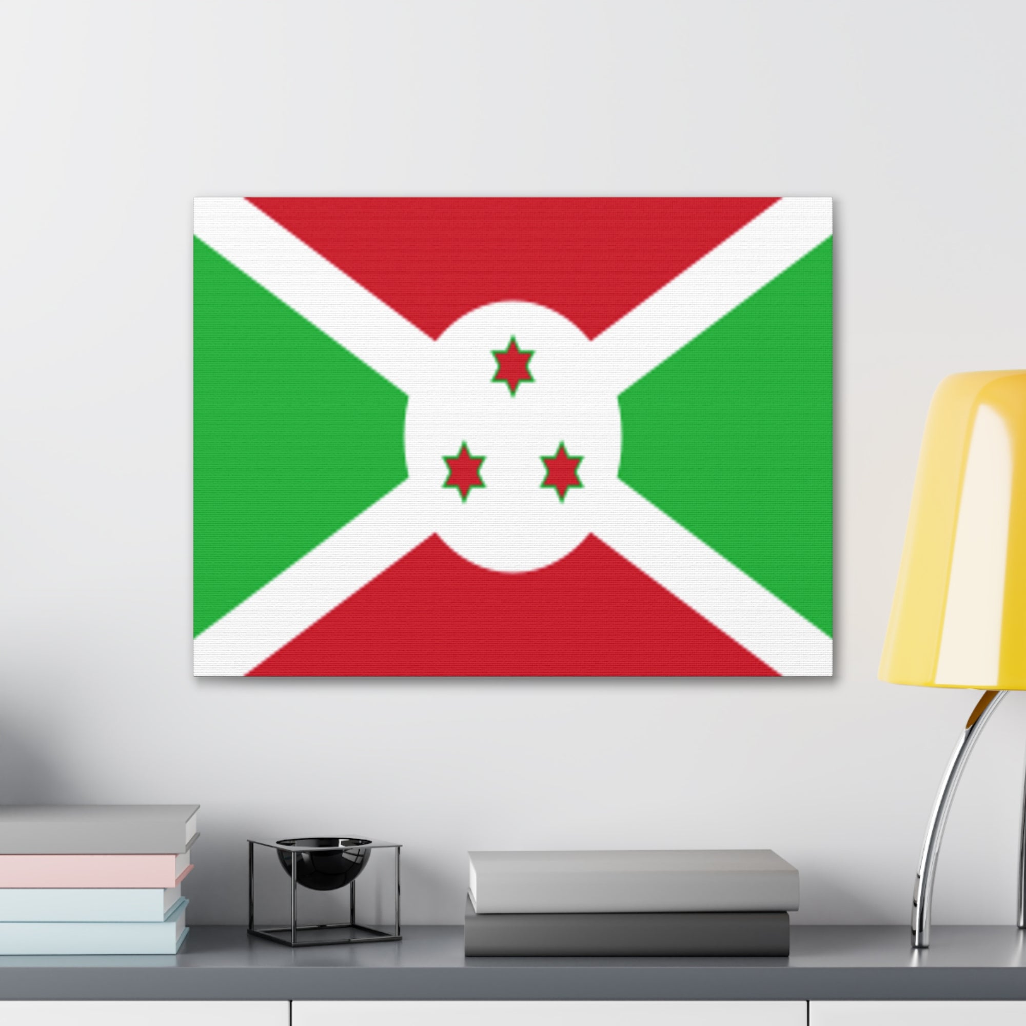 Burundi Country Flag Canvas Vibrant Wall Art Unframed Home Decor-Express Your Love Gifts