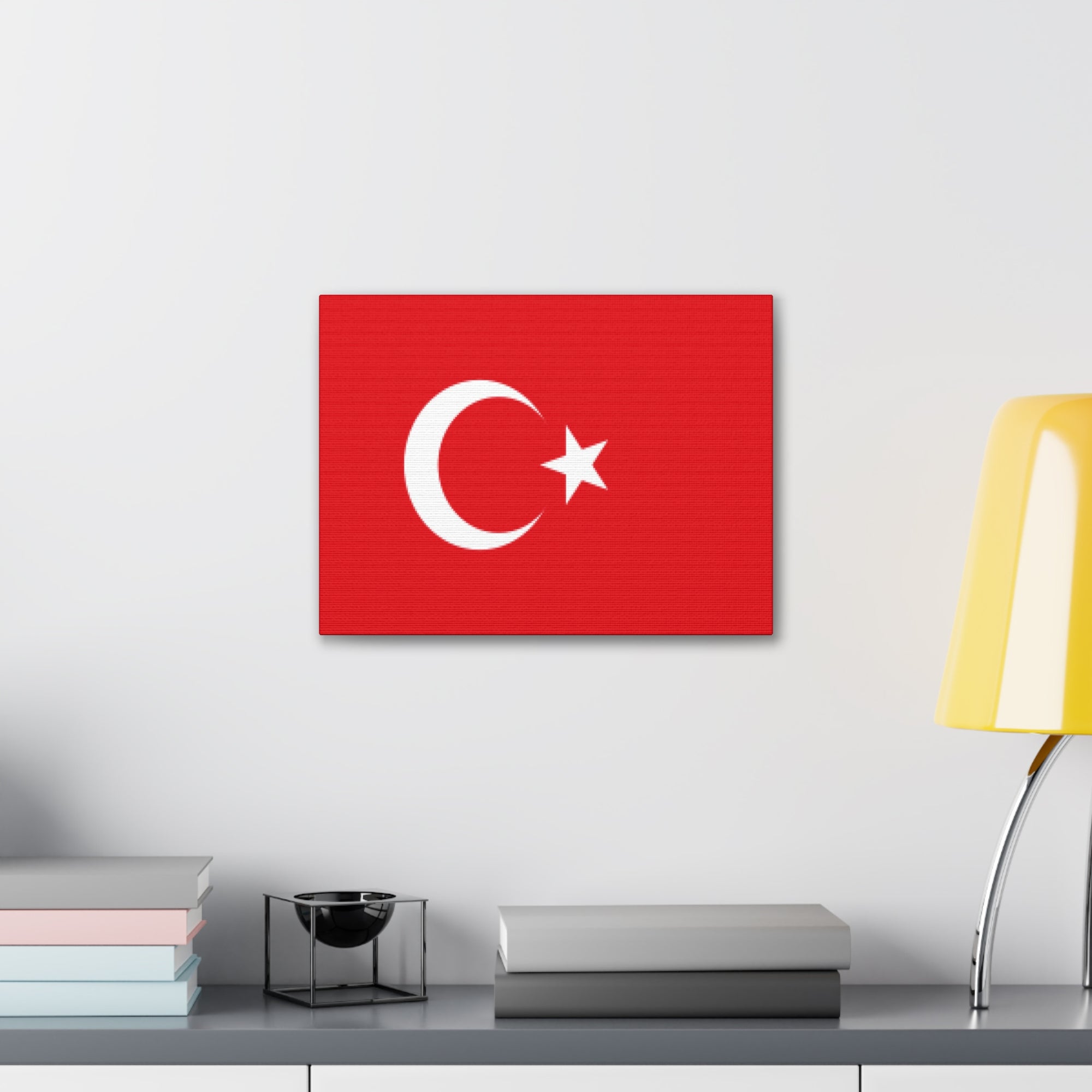 Turkey Country Flag Canvas Vibrant Wall Art Unframed Home Decor-Express Your Love Gifts