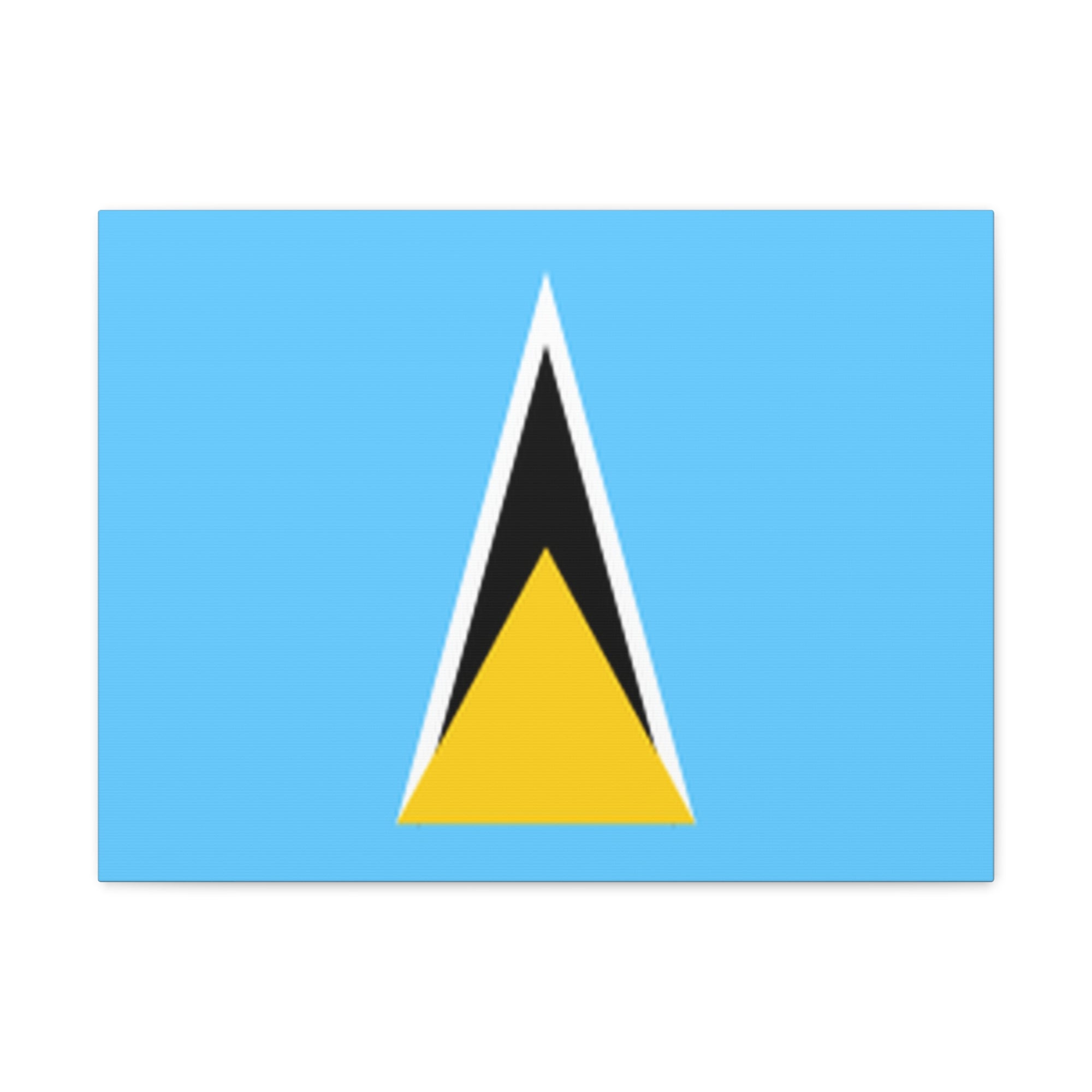 Saint Lucia Country Flag Canvas Vibrant Wall Art Unframed Home Decor-Express Your Love Gifts