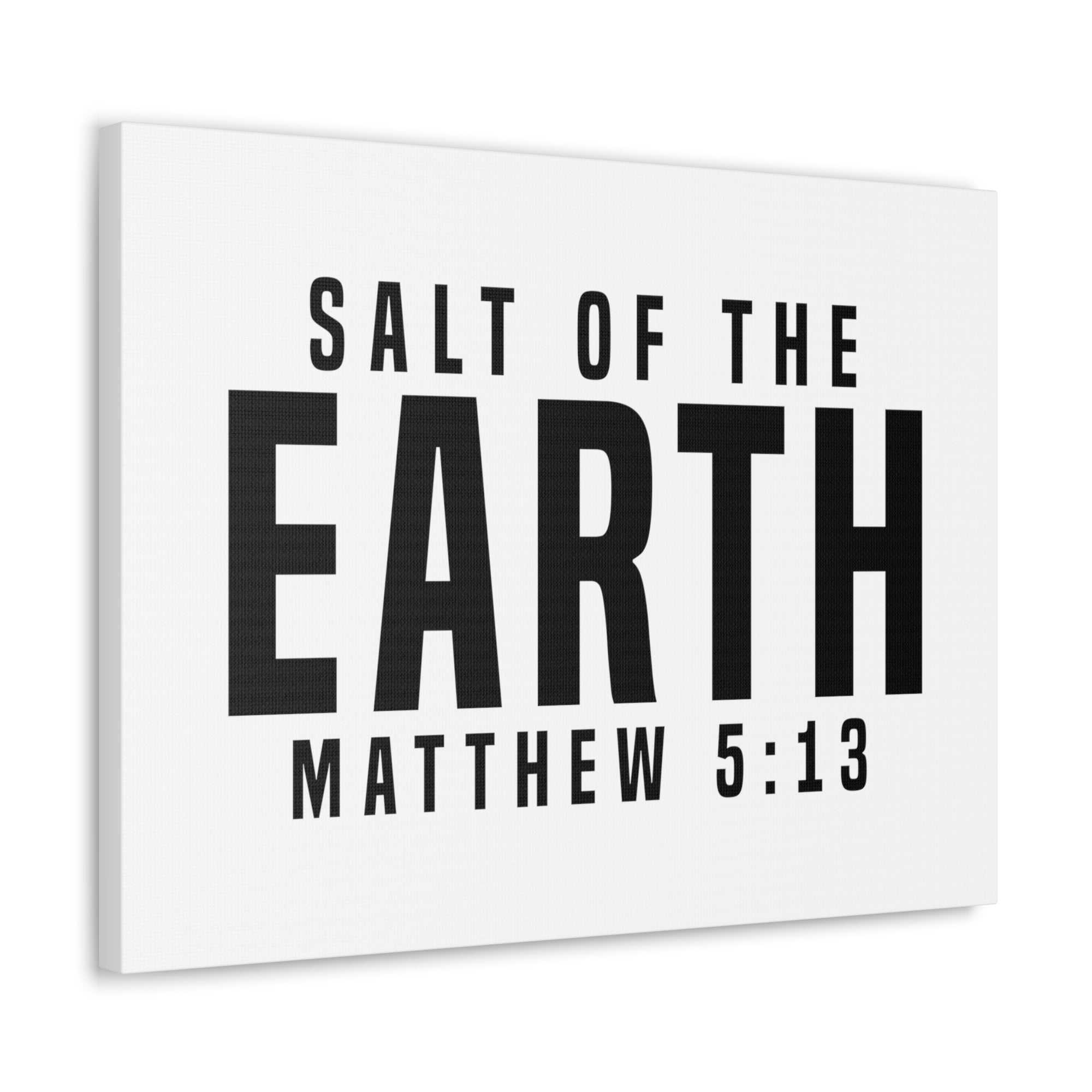 Scripture Walls Matthew 5:13 Salt of the Earth Bible Verse Canvas Christian Wall Art Ready to Hang Unframed-Express Your Love Gifts