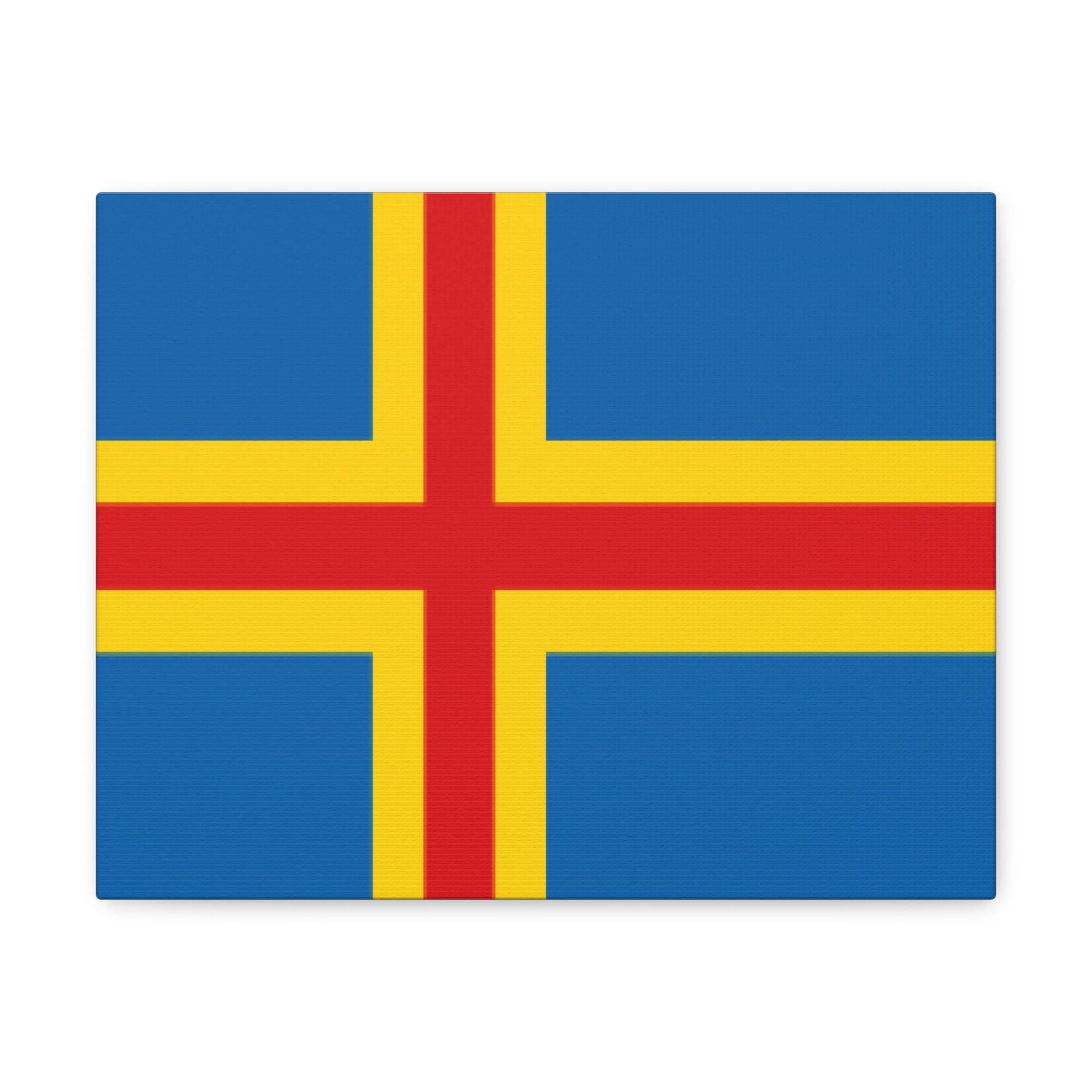 Aland Islands Country Flag Canvas Vibrant Wall Art Unframed Home Decor-Express Your Love Gifts