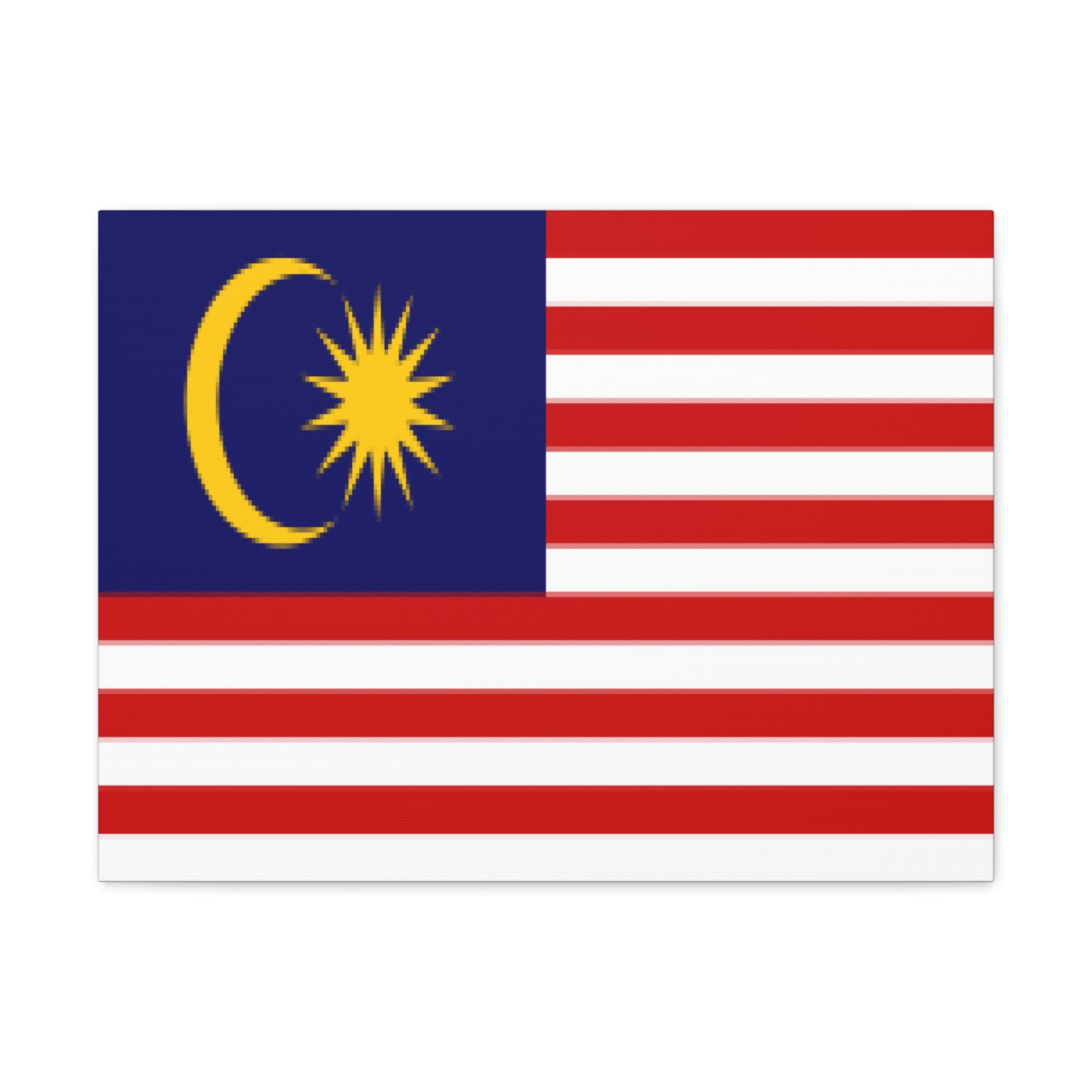 Malaysia Country Flag Canvas Vibrant Wall Art Unframed Home Decor-Express Your Love Gifts