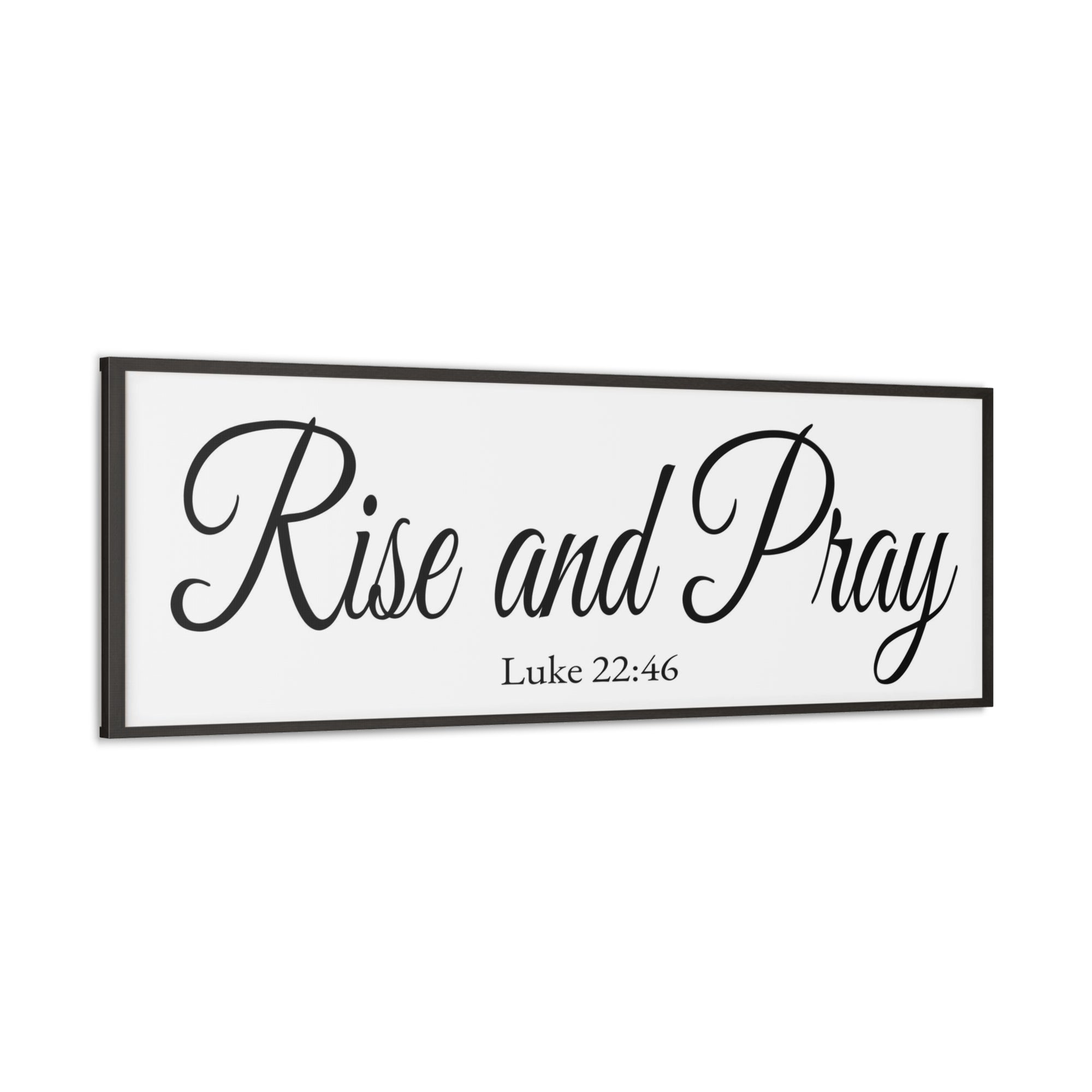 Scripture Walls Luke 22:46 White Bible Verse Canvas Christian Wall Art Ready to Hang Unframed-Express Your Love Gifts