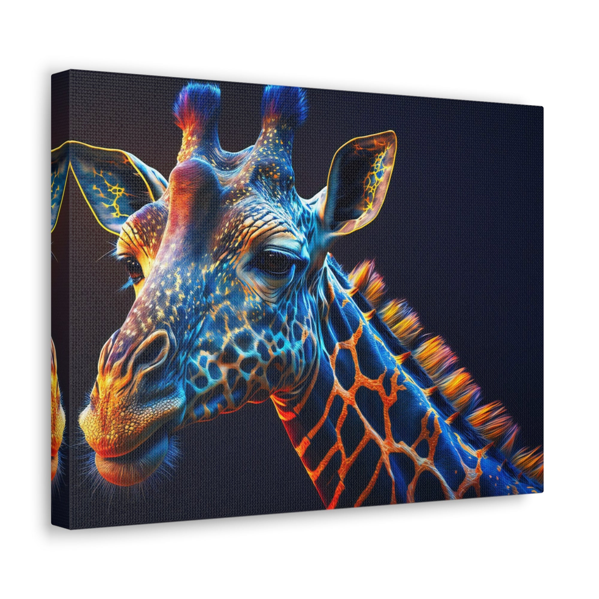 Giraffe Abstract Close Up Art Painting Animal Canvas Wall Art for Home Decor Ready-to-Hang-Express Your Love Gifts