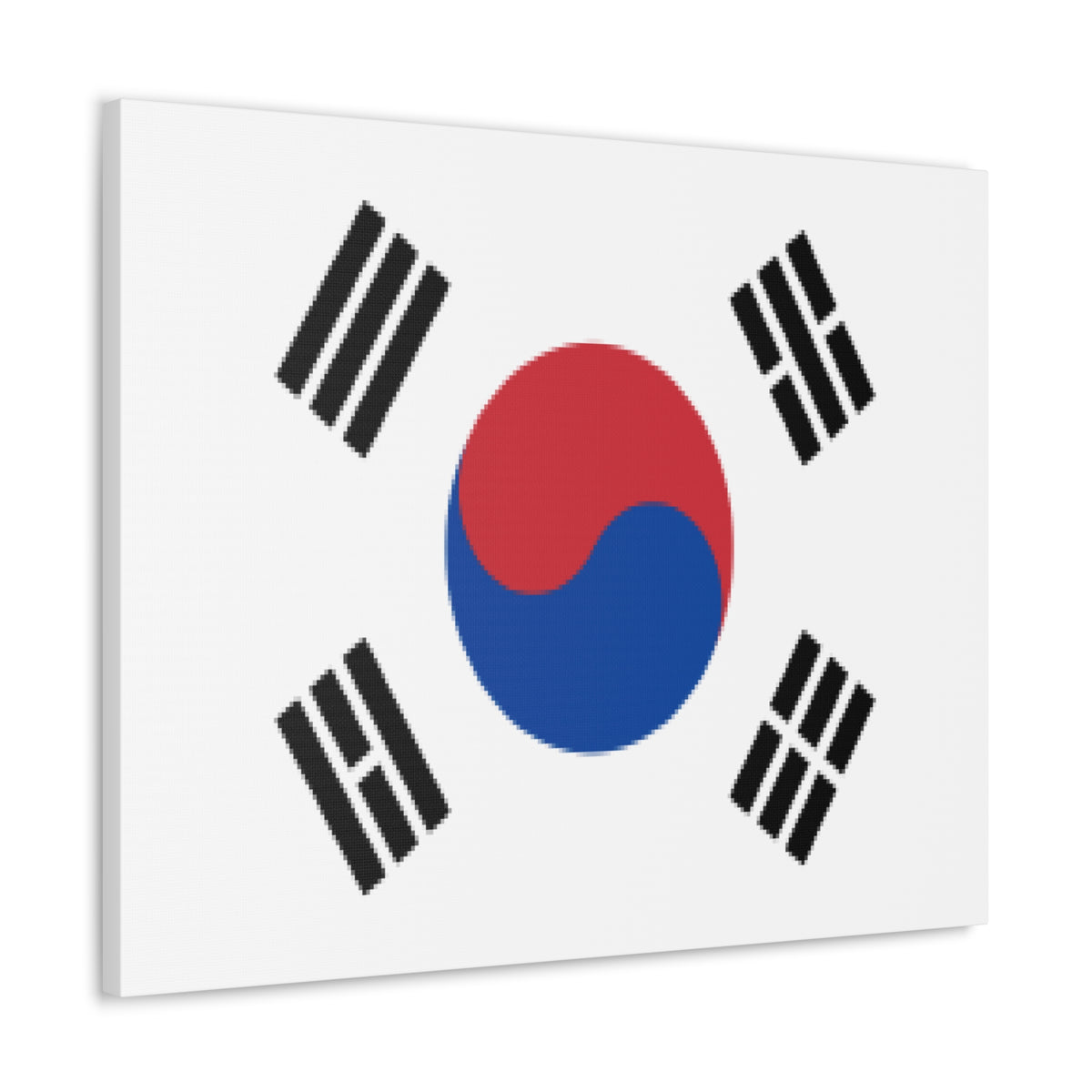 South Korea Country Flag Canvas Vibrant Wall Art Unframed Home Decor-Express Your Love Gifts