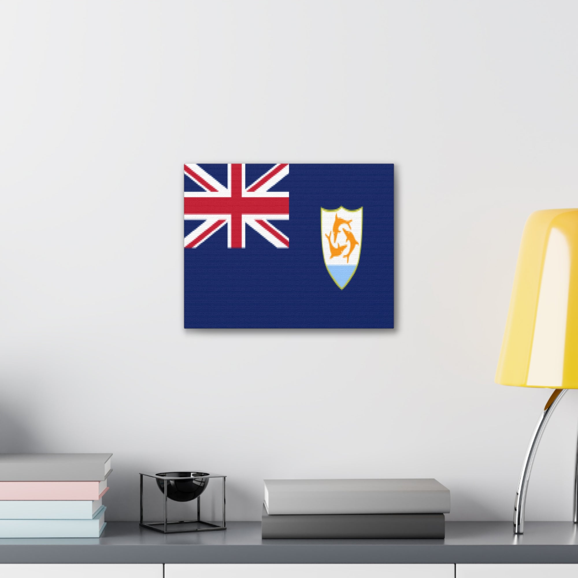 Anguilla Country Flag Canvas Vibrant Wall Art Unframed Home Decor-Express Your Love Gifts