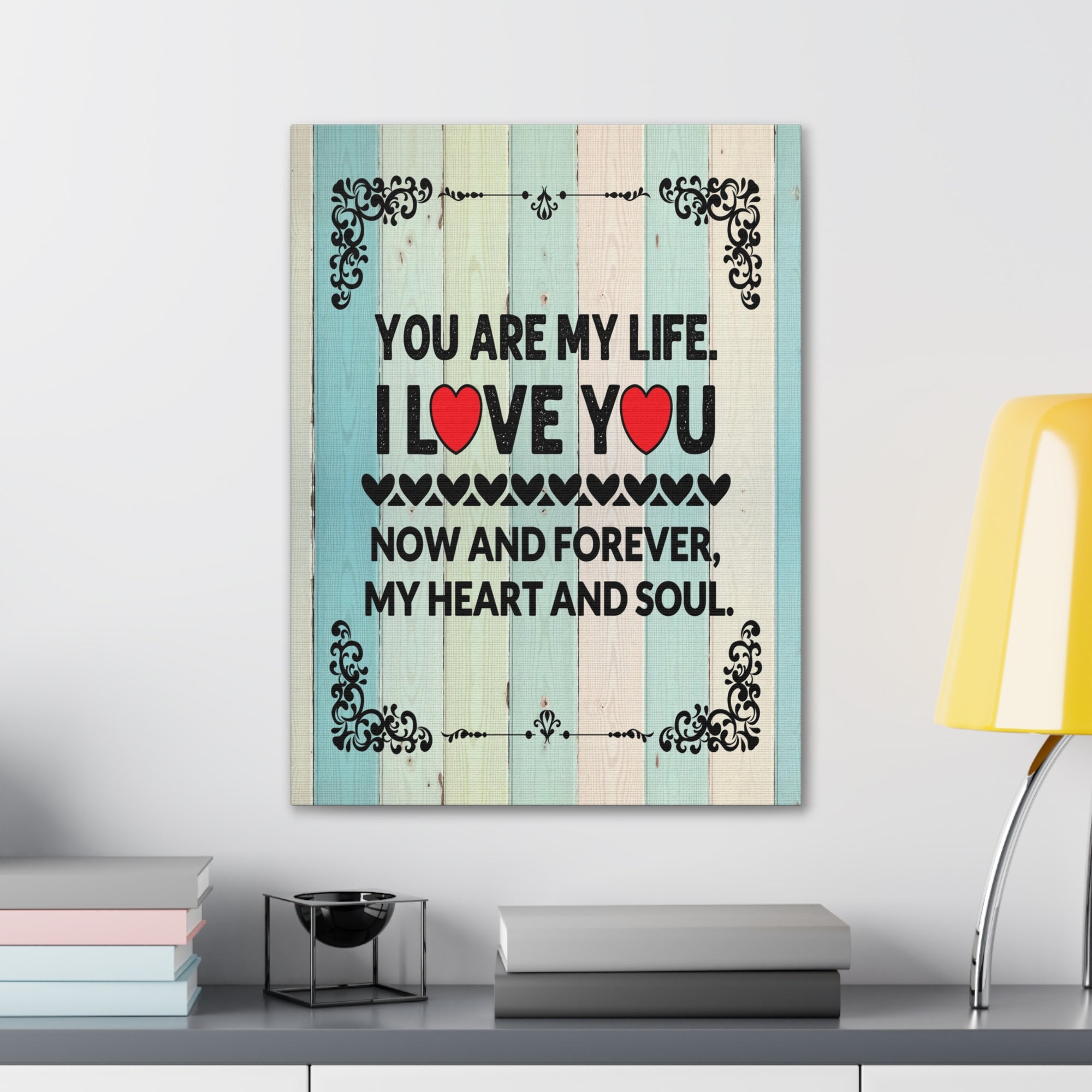 To My Wife You Are My Life Canvas Wall Art – Heartfelt Romantic Gift for Home Decor-Express Your Love Gifts