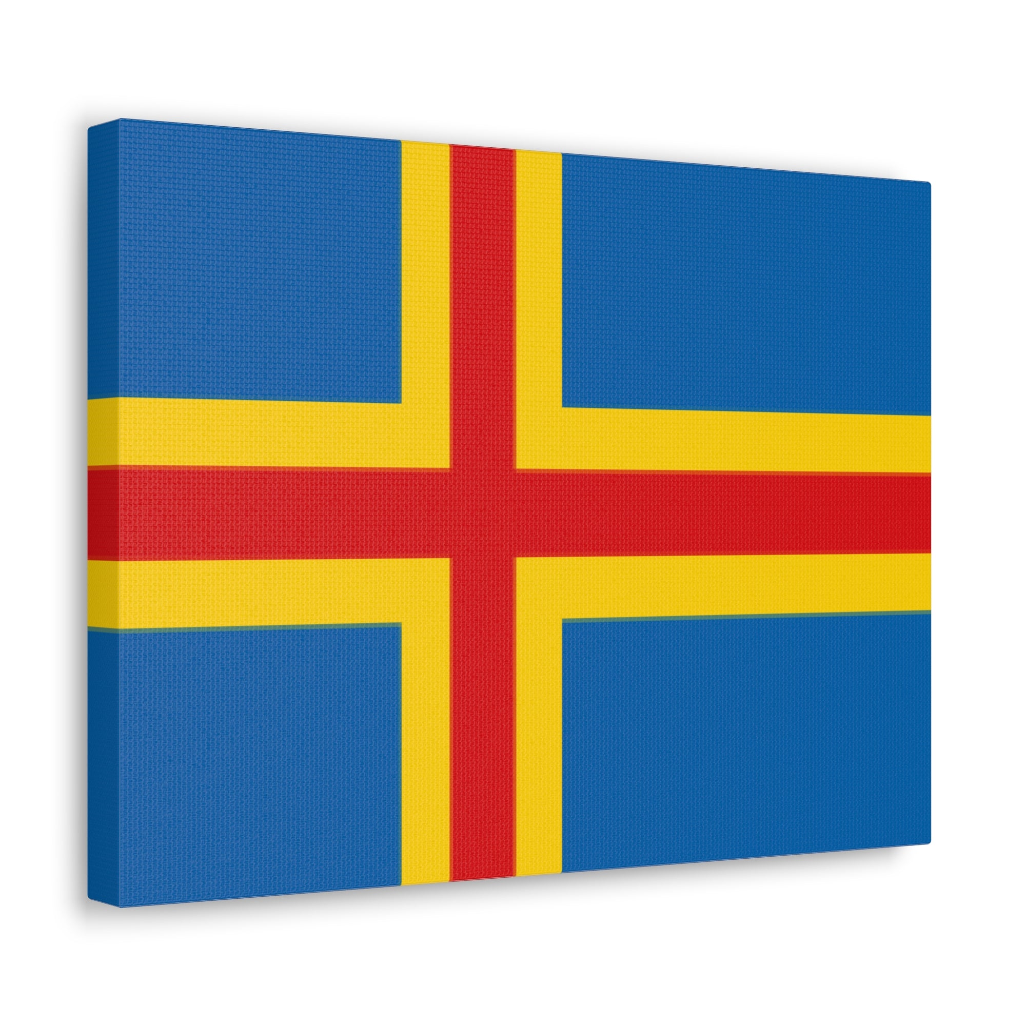 Aland Islands Country Flag Canvas Vibrant Wall Art Unframed Home Decor-Express Your Love Gifts