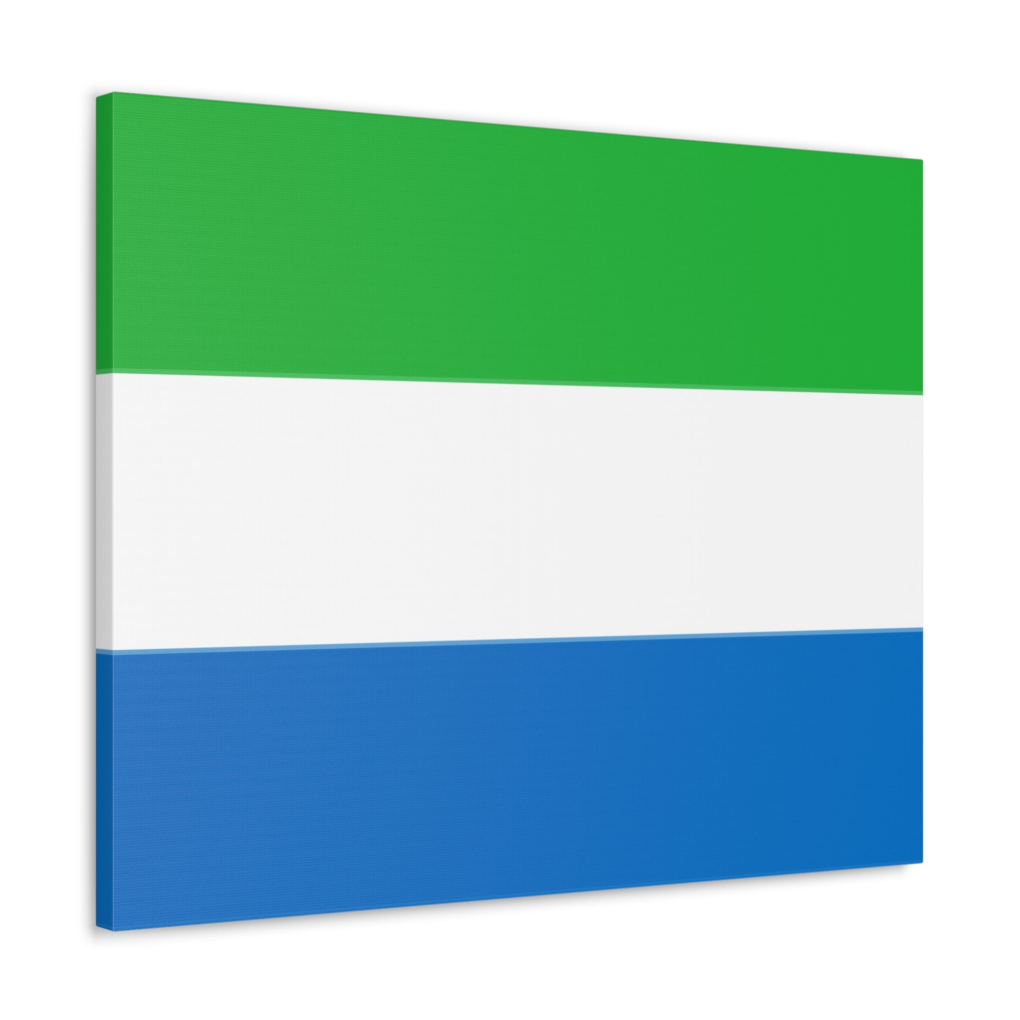 Sierra Leone Country Flag Canvas Vibrant Wall Art Unframed Home Decor-Express Your Love Gifts