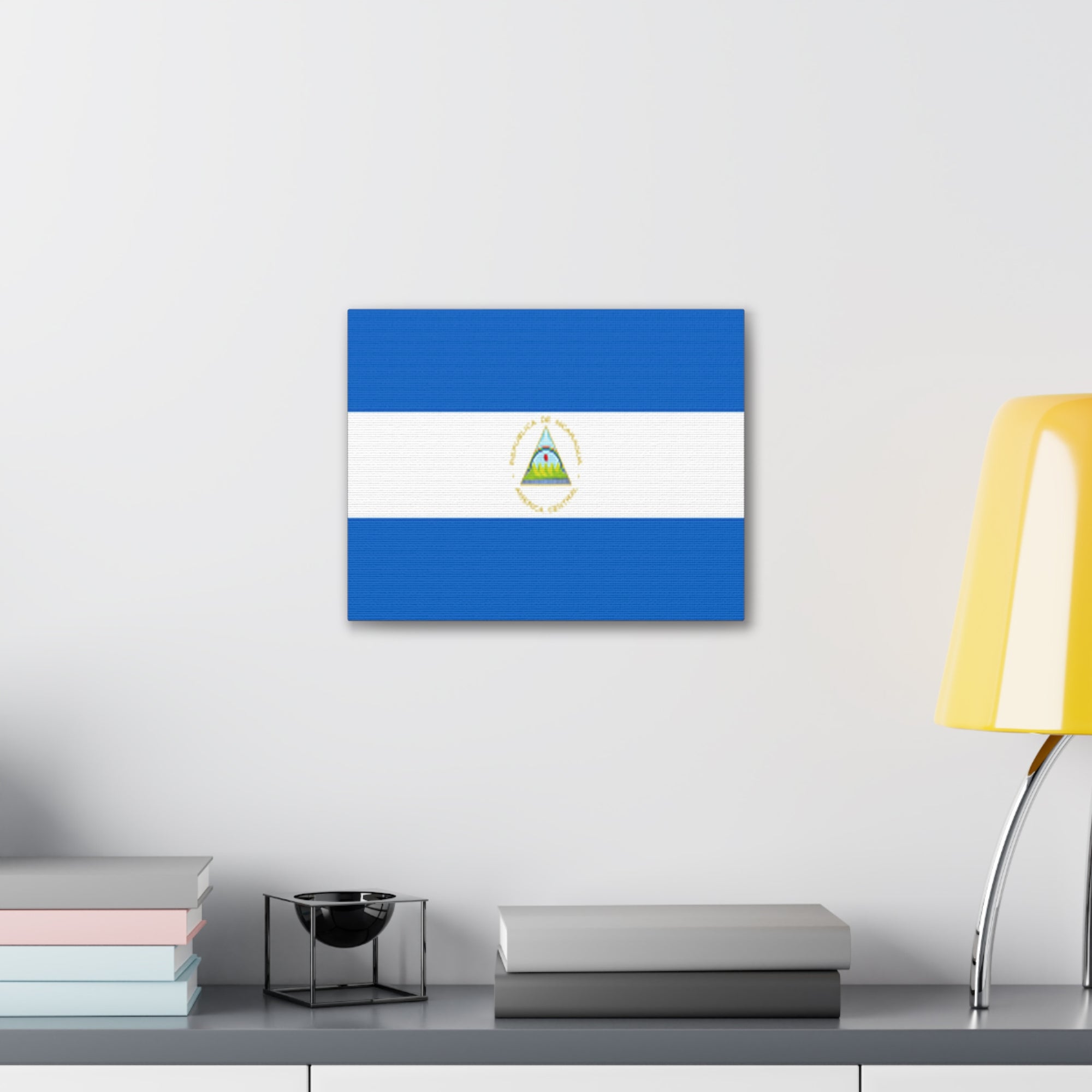 Nicaragua Country Flag Canvas Vibrant Wall Art Unframed Home Decor-Express Your Love Gifts