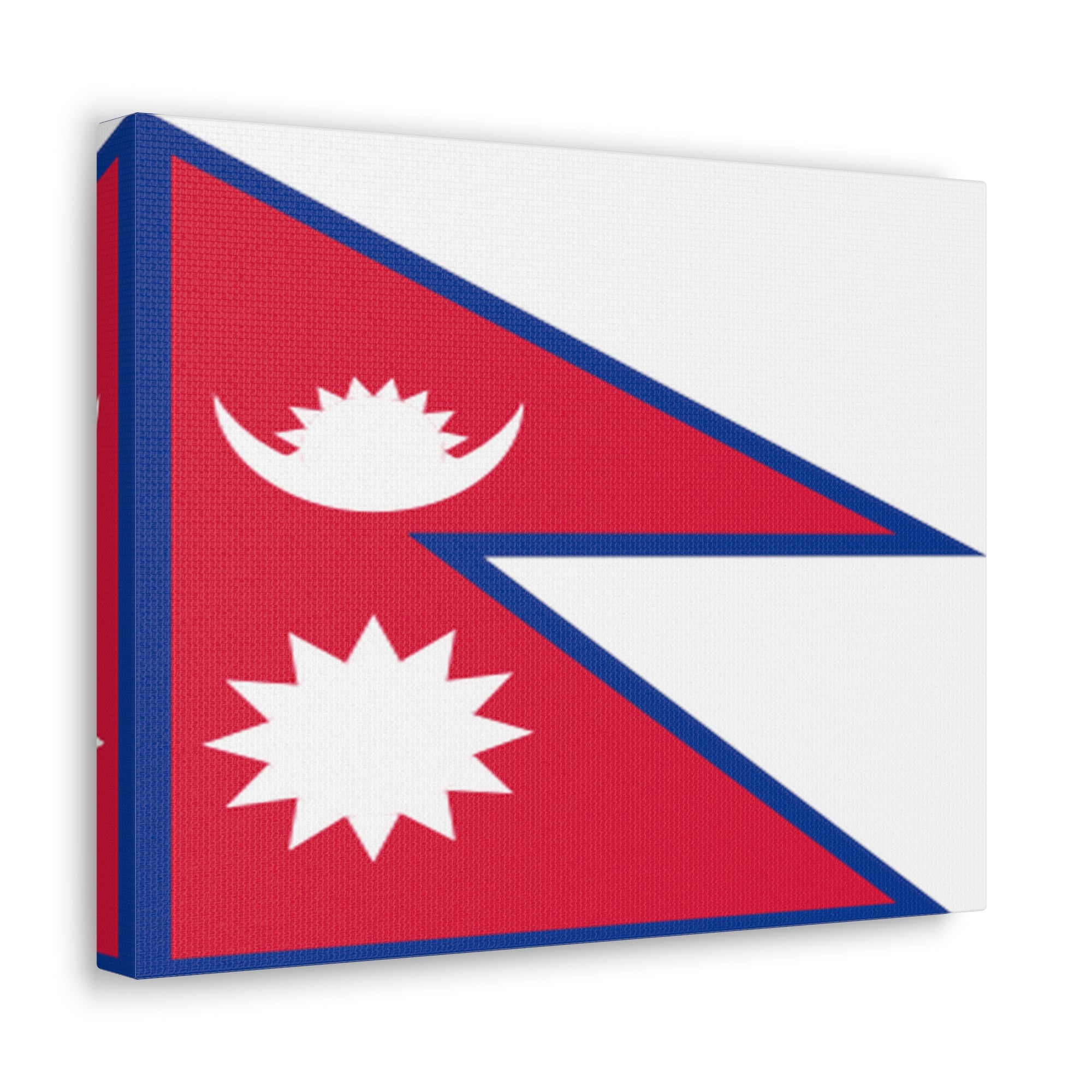 Nepal Country Flag Canvas Vibrant Wall Art Unframed Home Decor-Express Your Love Gifts