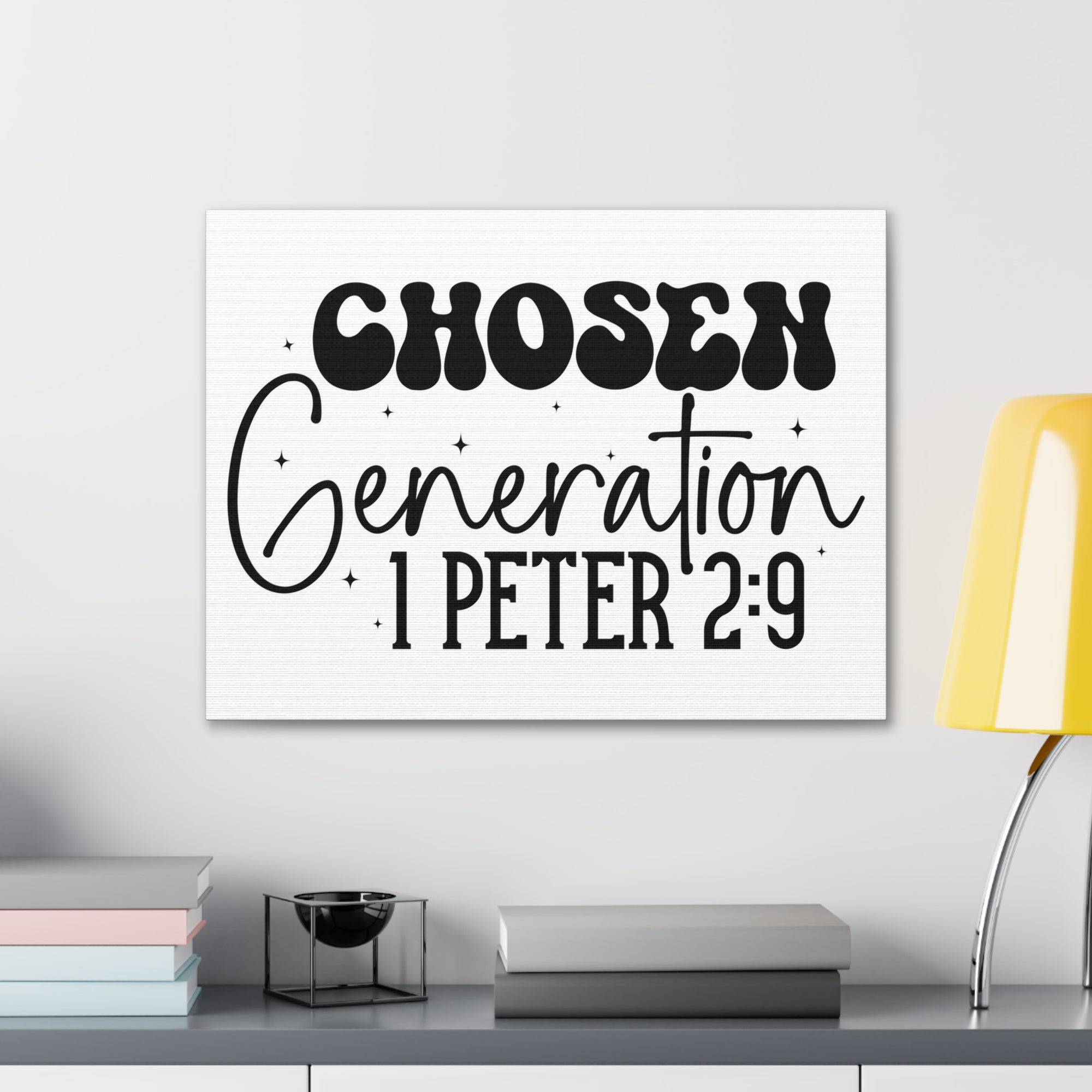 Scripture Walls 1 Peter 2:9 A Chosen Generation Bible Verse Canvas Christian Wall Art Ready to Hang Unframed-Express Your Love Gifts