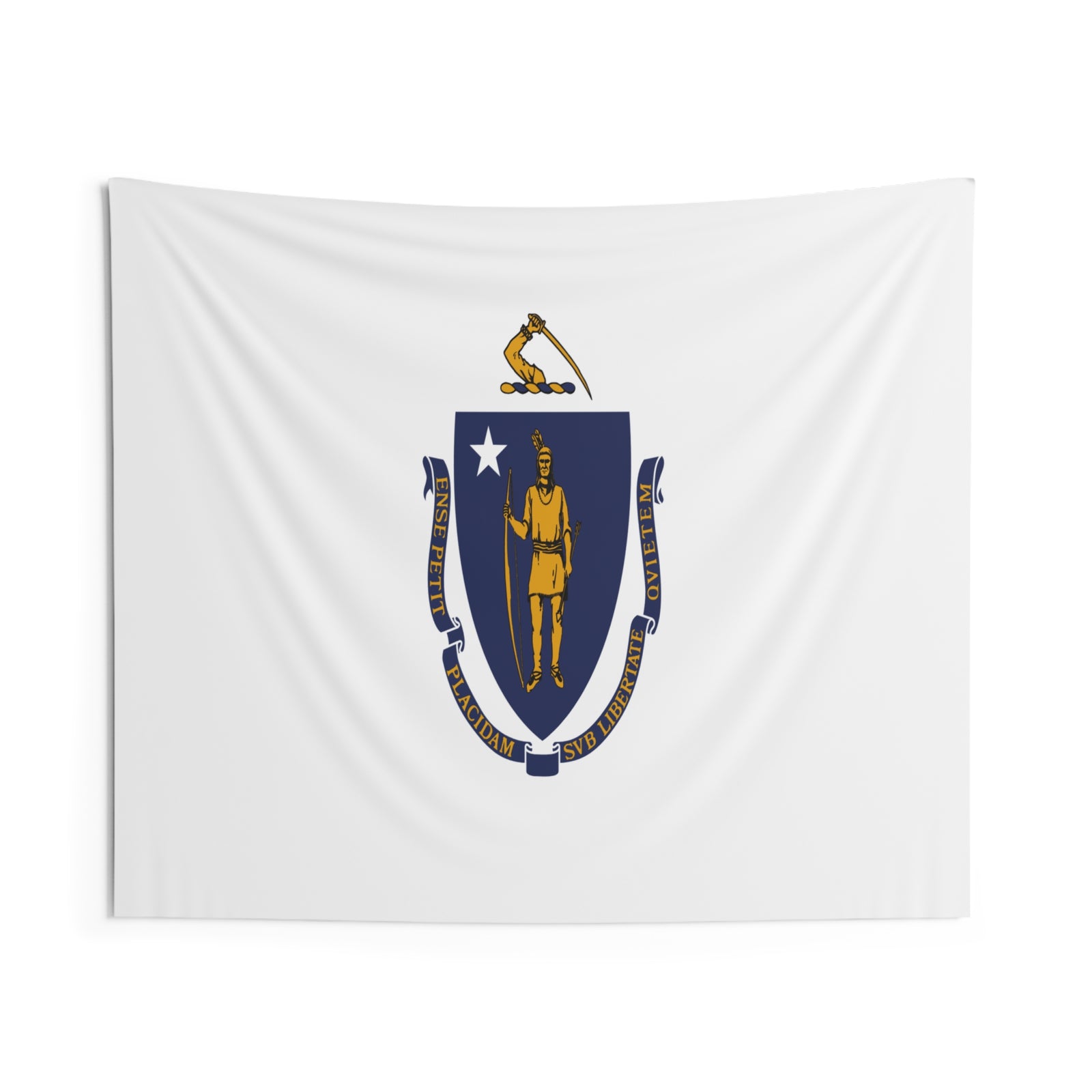 Massachusetts State Flag Wall Hanging Tapestry-Express Your Love Gifts