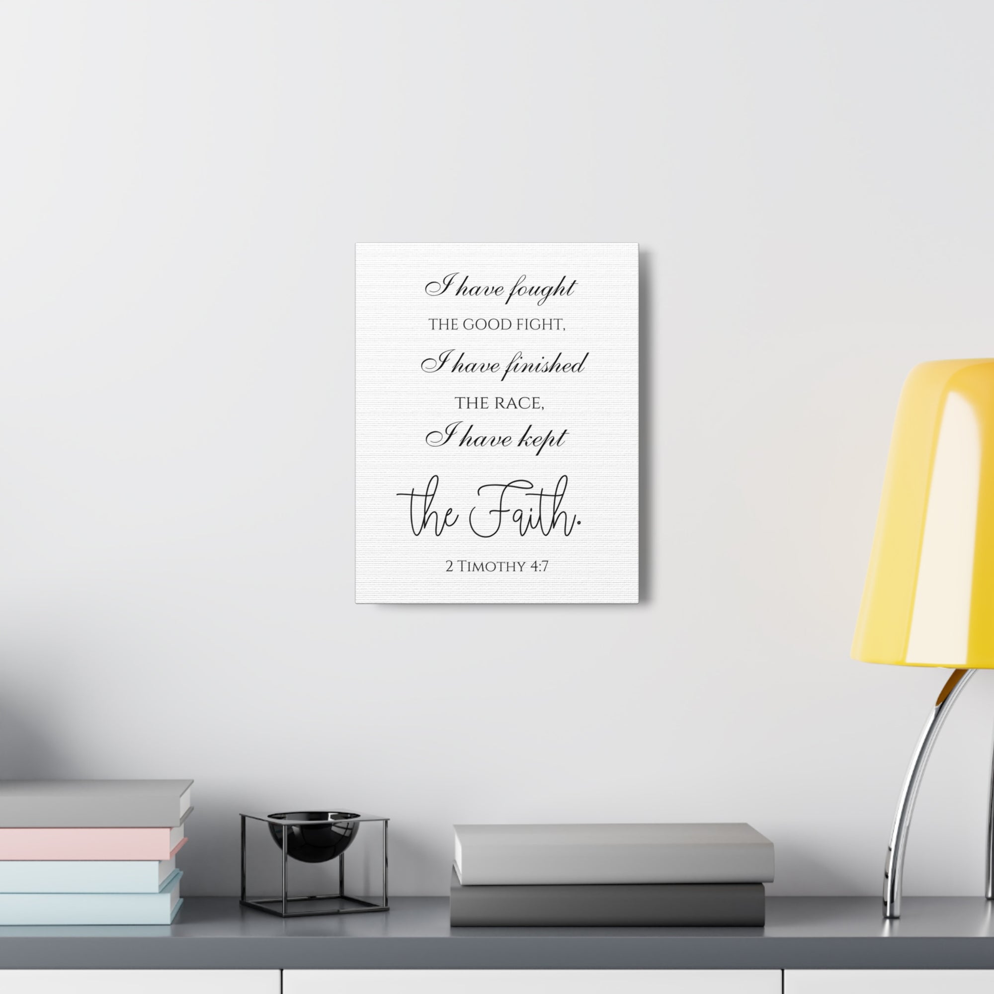 Scripture Walls 2 Timothy 4:7 I Have Kept the Faith Bible Verse Canvas Christian Wall Art Ready to Hang Unframed-Express Your Love Gifts