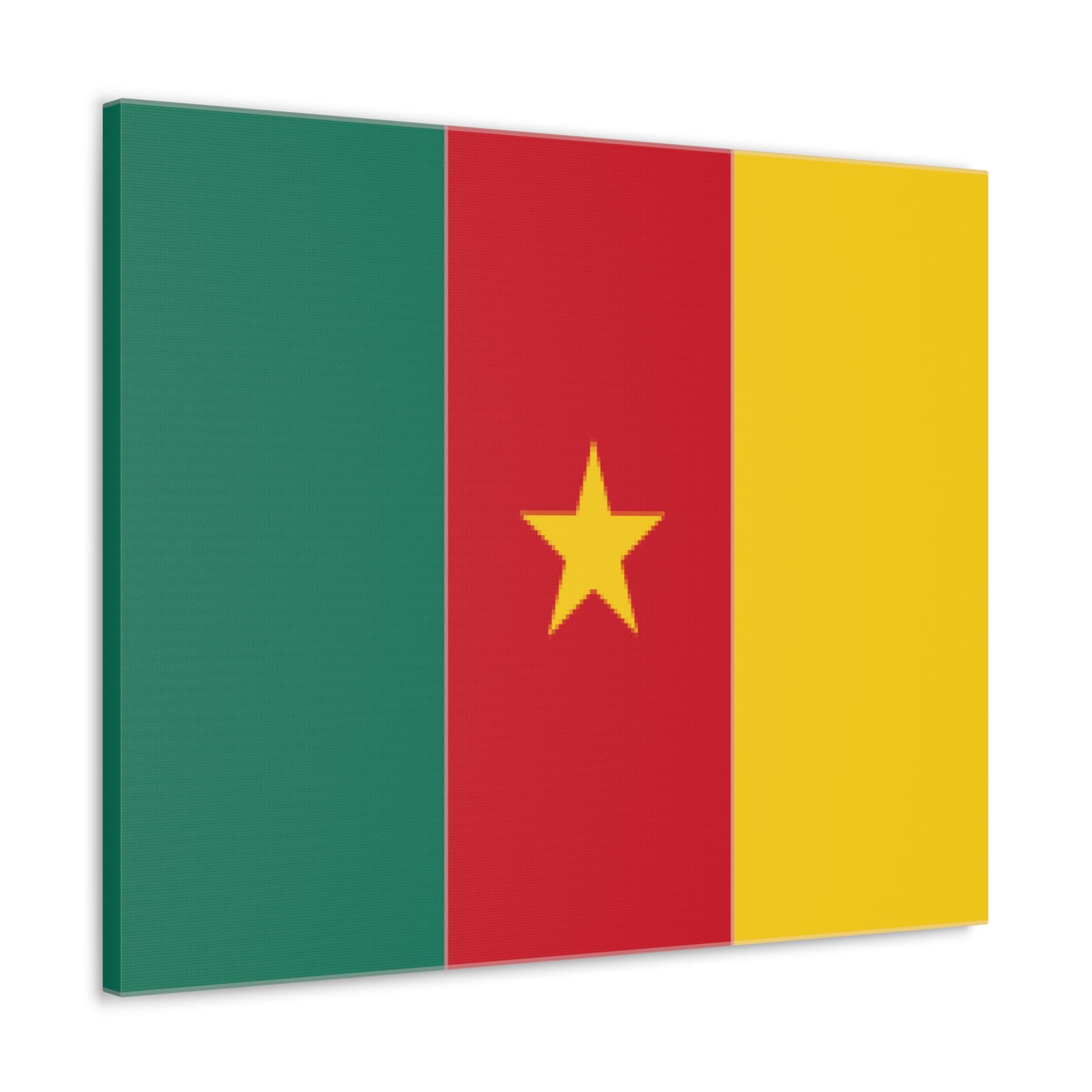 Cameroon Country Flag Canvas Vibrant Wall Art Unframed Home Decor-Express Your Love Gifts