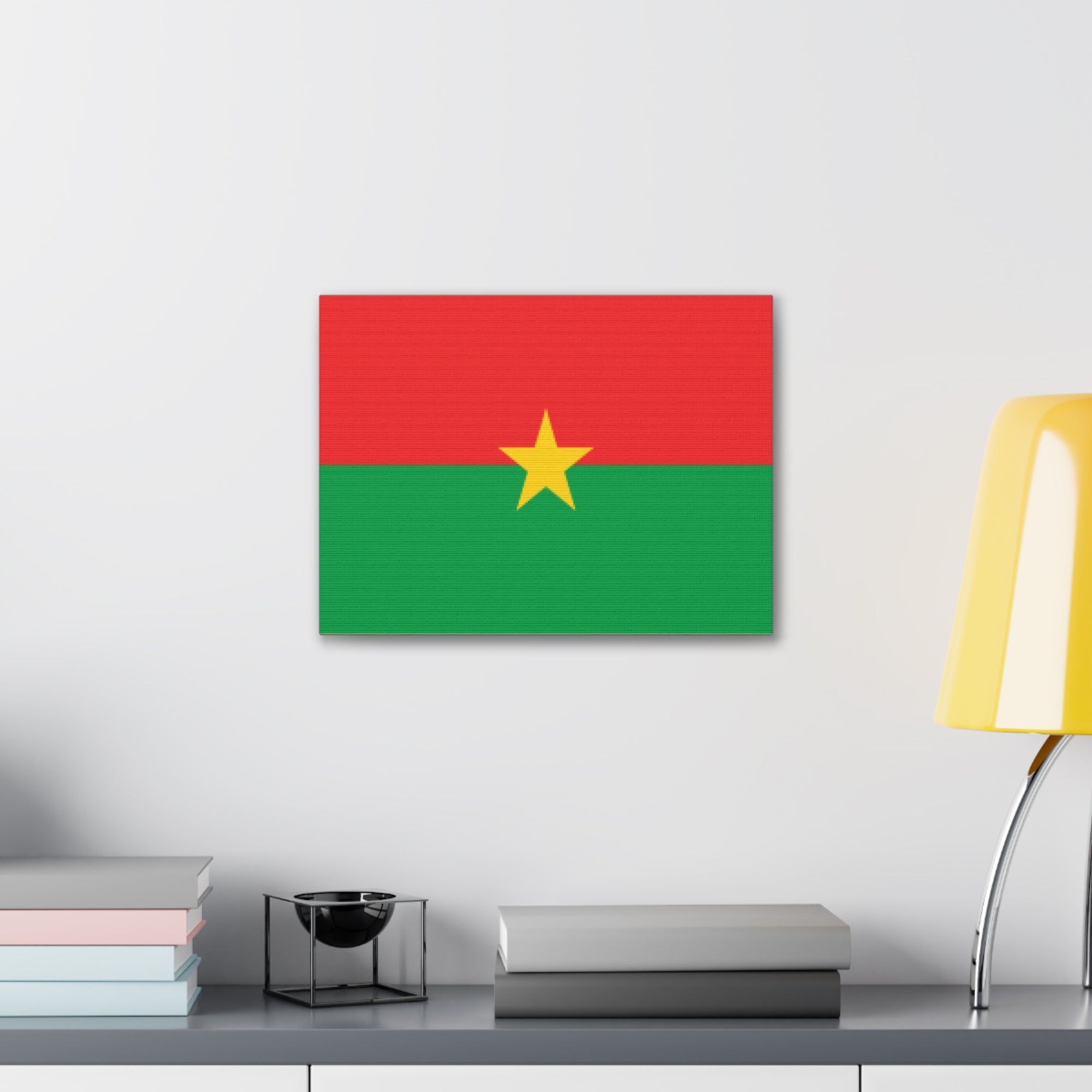 Burkina Faso Country Flag Canvas Vibrant Wall Art Unframed Home Decor-Express Your Love Gifts