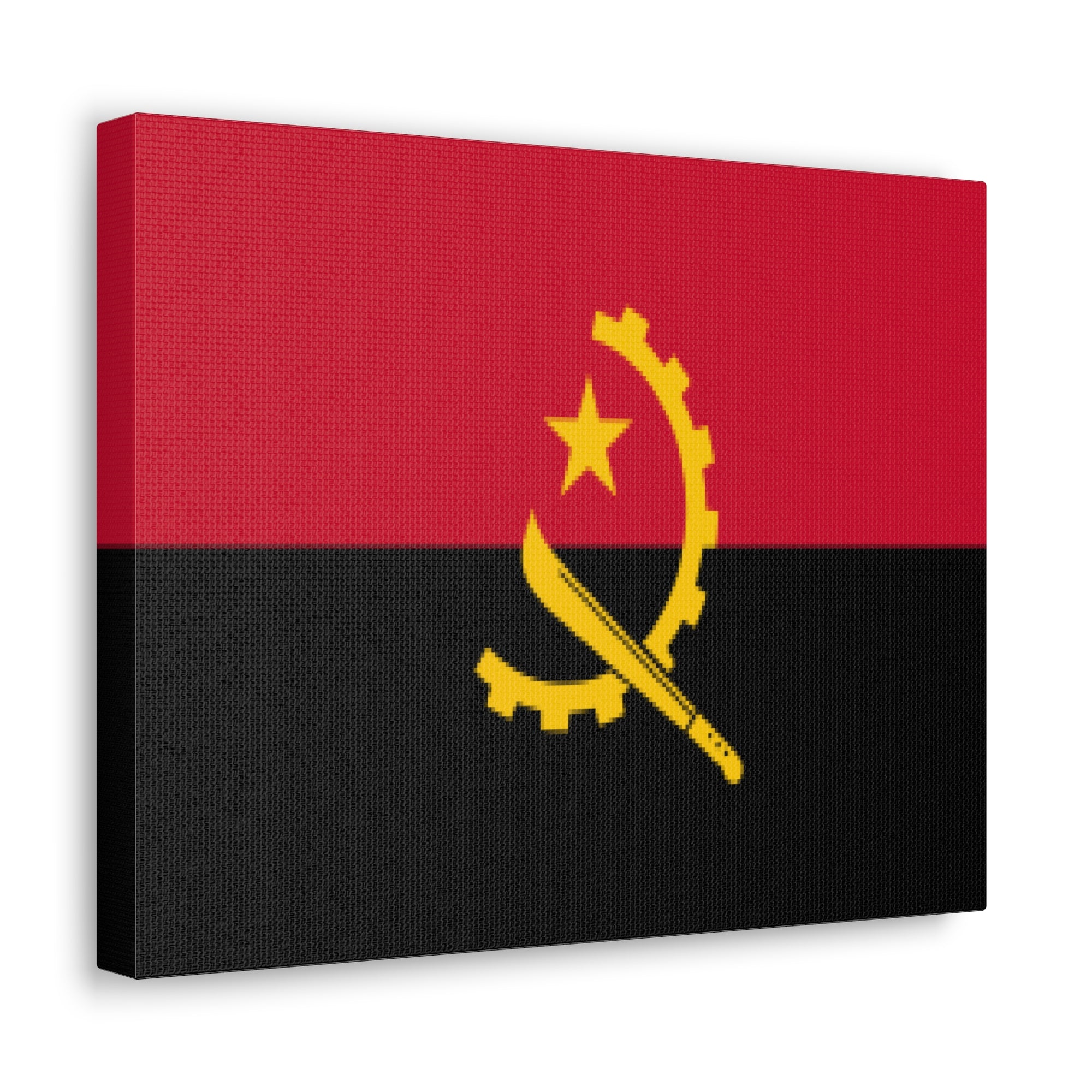 Angola Country Flag Canvas Vibrant Wall Art Unframed Home Decor-Express Your Love Gifts