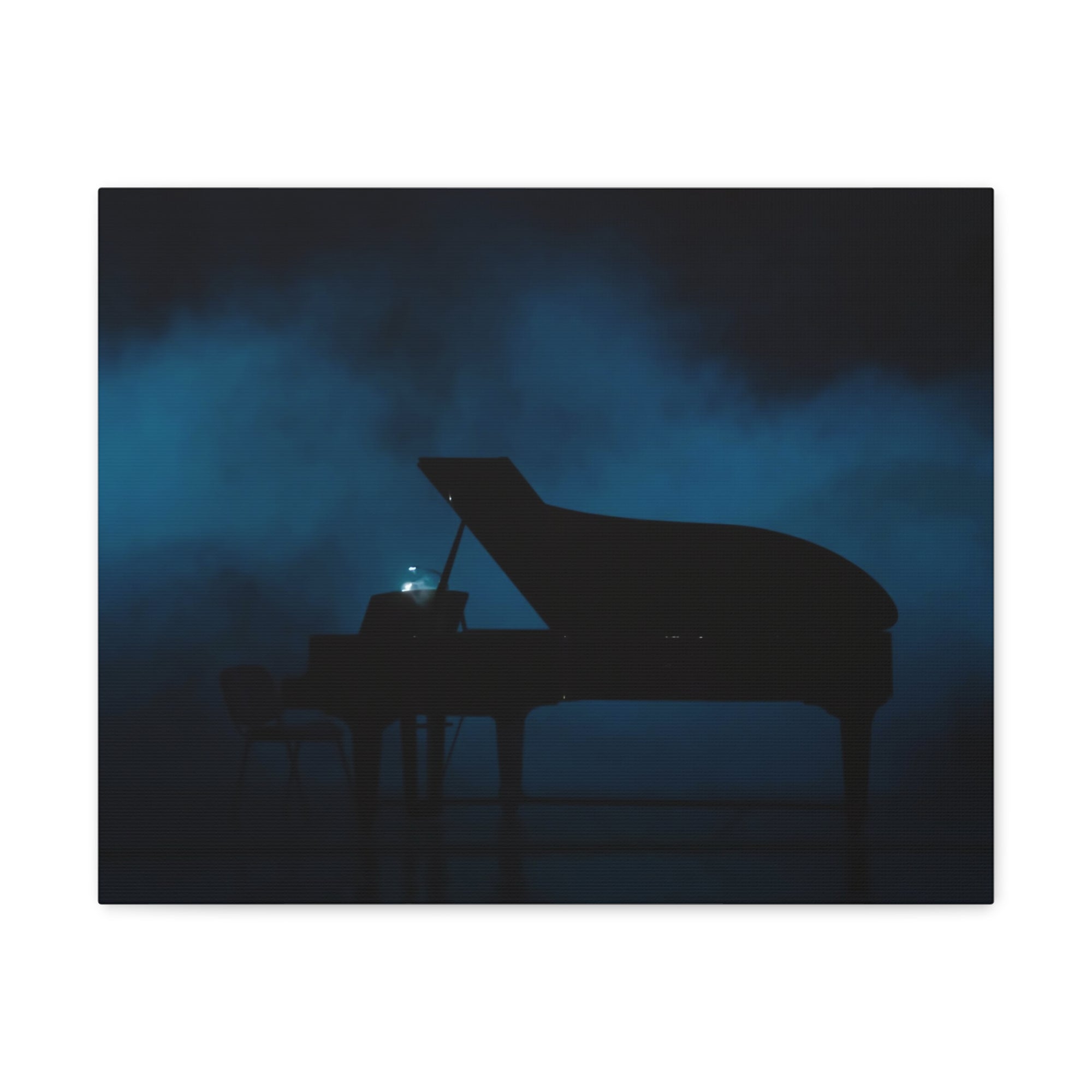 Piano Dark Music Lover's Delight Piano Keyboard Canvas Wall Art for Home Decor Ready-to-Hang-Express Your Love Gifts