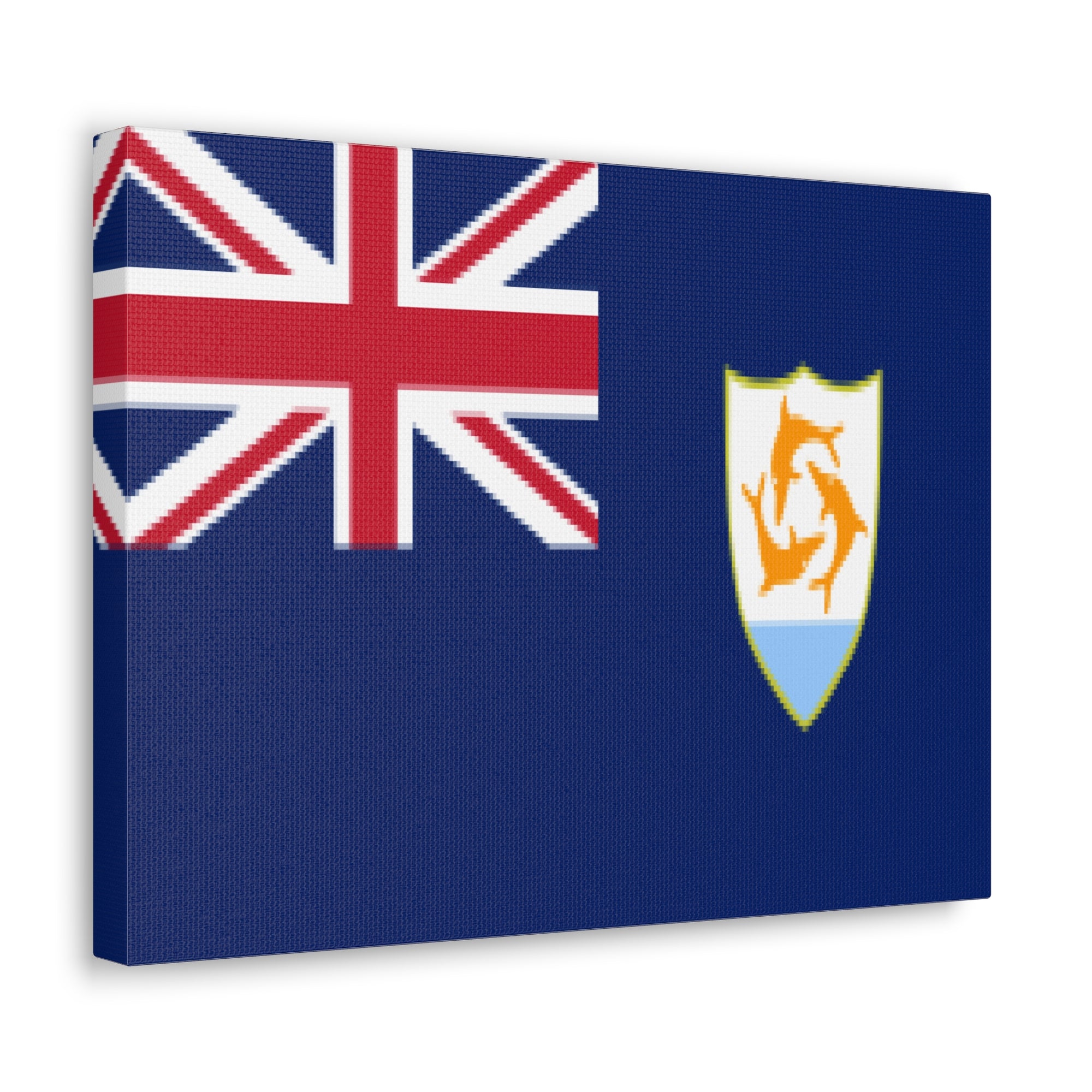 Anguilla Country Flag Canvas Vibrant Wall Art Unframed Home Decor-Express Your Love Gifts