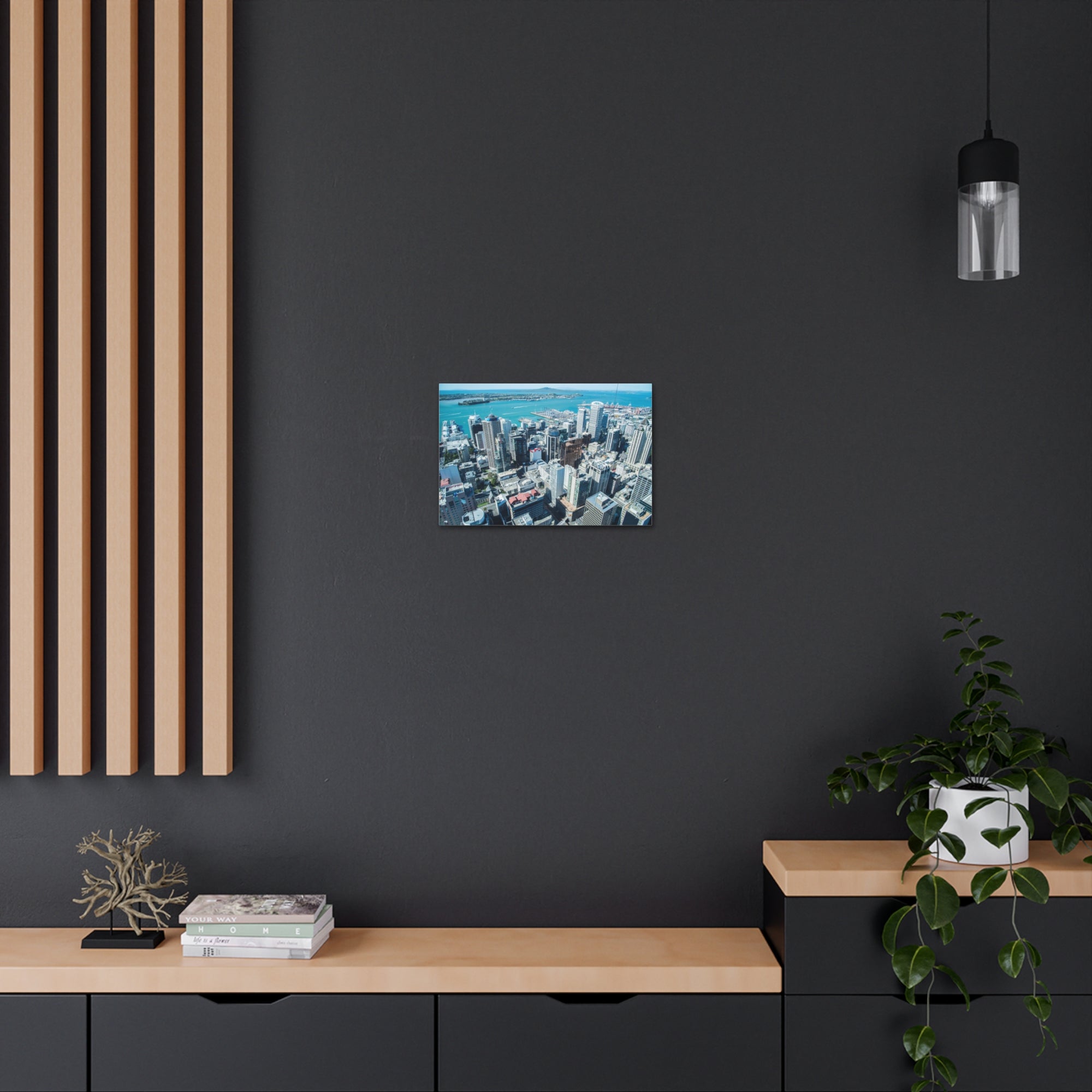 Auckland Daytime Skyline Canvas Artwork High-Quality Breathtaking Stunning Cityscape for Home Decor Ready to Hang-Express Your Love Gifts