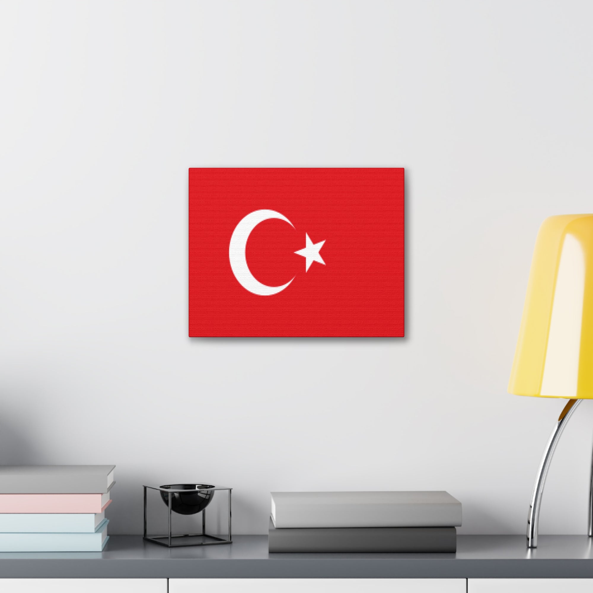 Turkey Country Flag Canvas Vibrant Wall Art Unframed Home Decor-Express Your Love Gifts