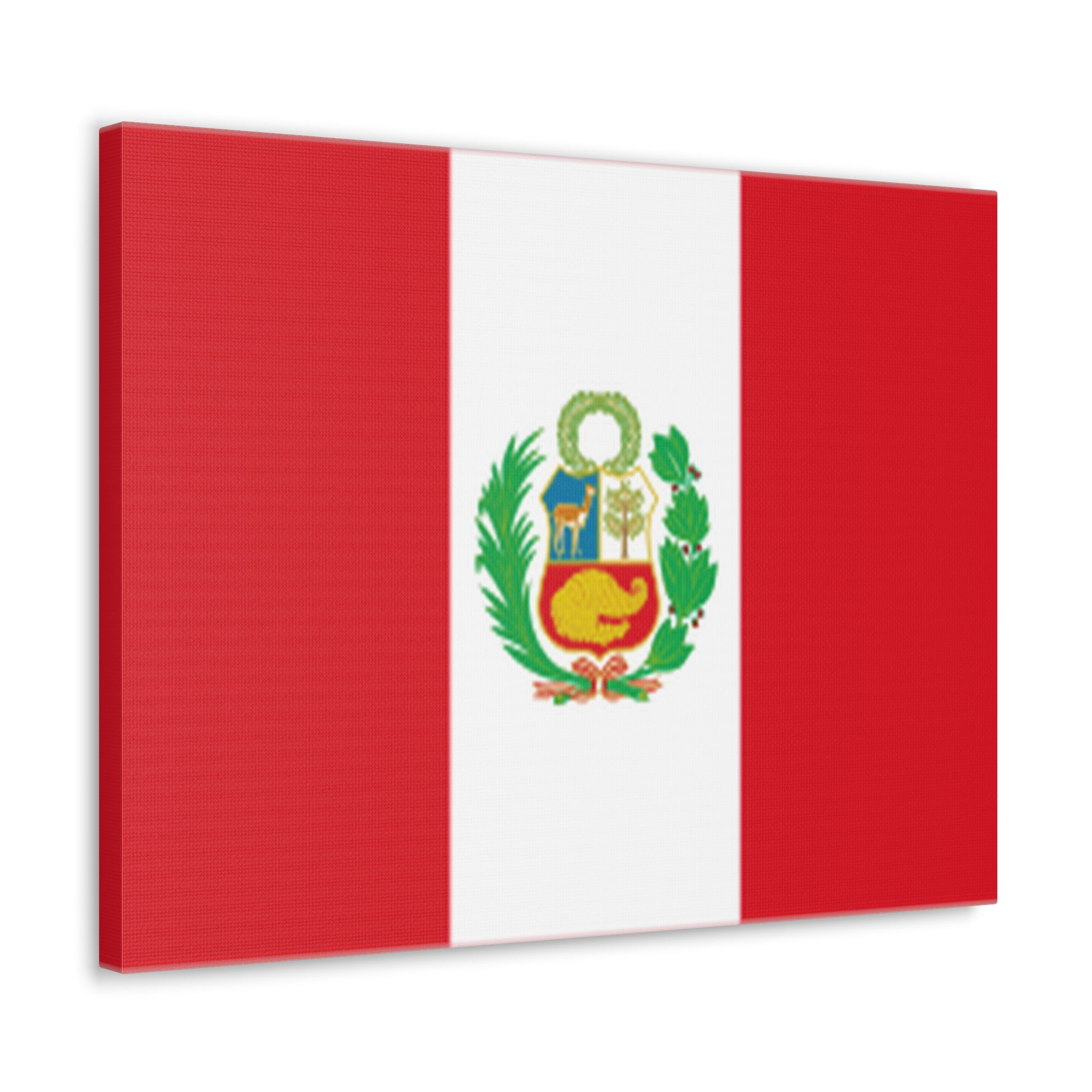 Peru Country Flag Canvas Vibrant Wall Art Unframed Home Decor-Express Your Love Gifts