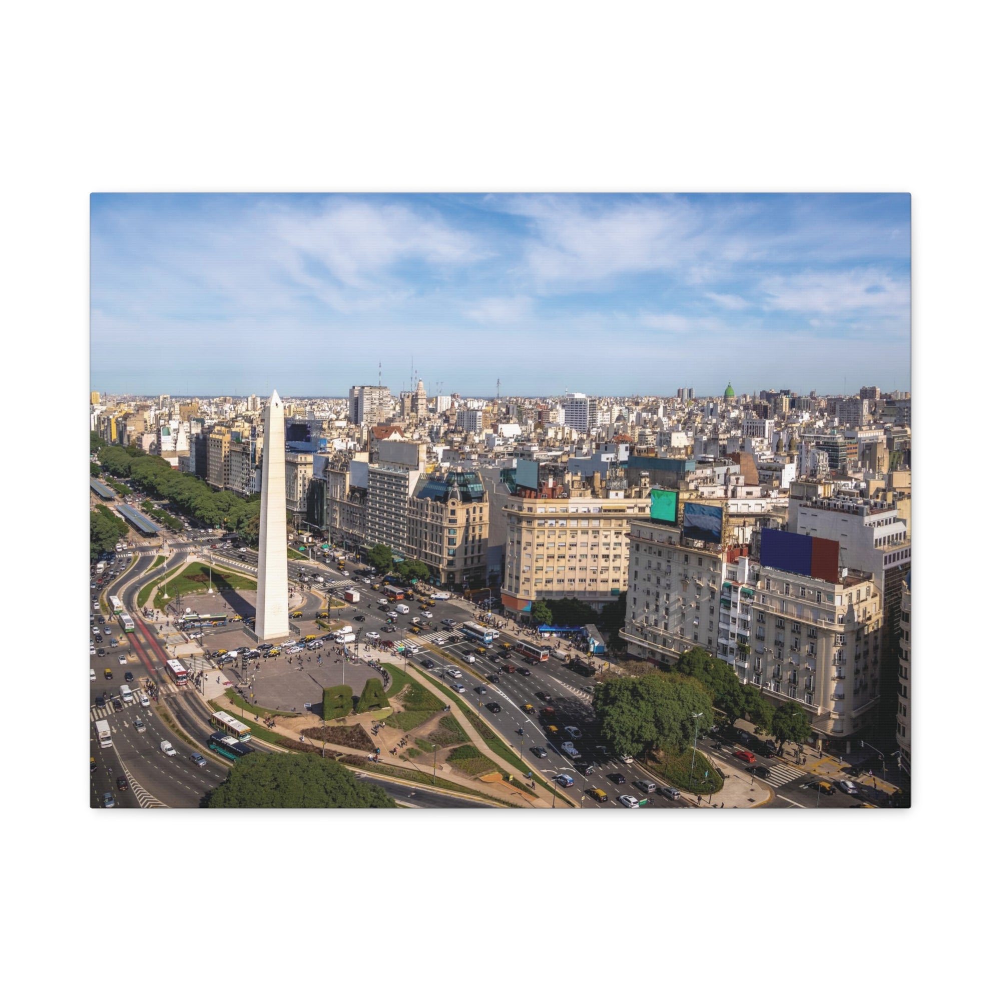 Buenos Aires Daytime Skyline Canvas Artwork High-Quality Breathtaking Stunning Cityscape for Home Decor Ready to Hang-Express Your Love Gifts